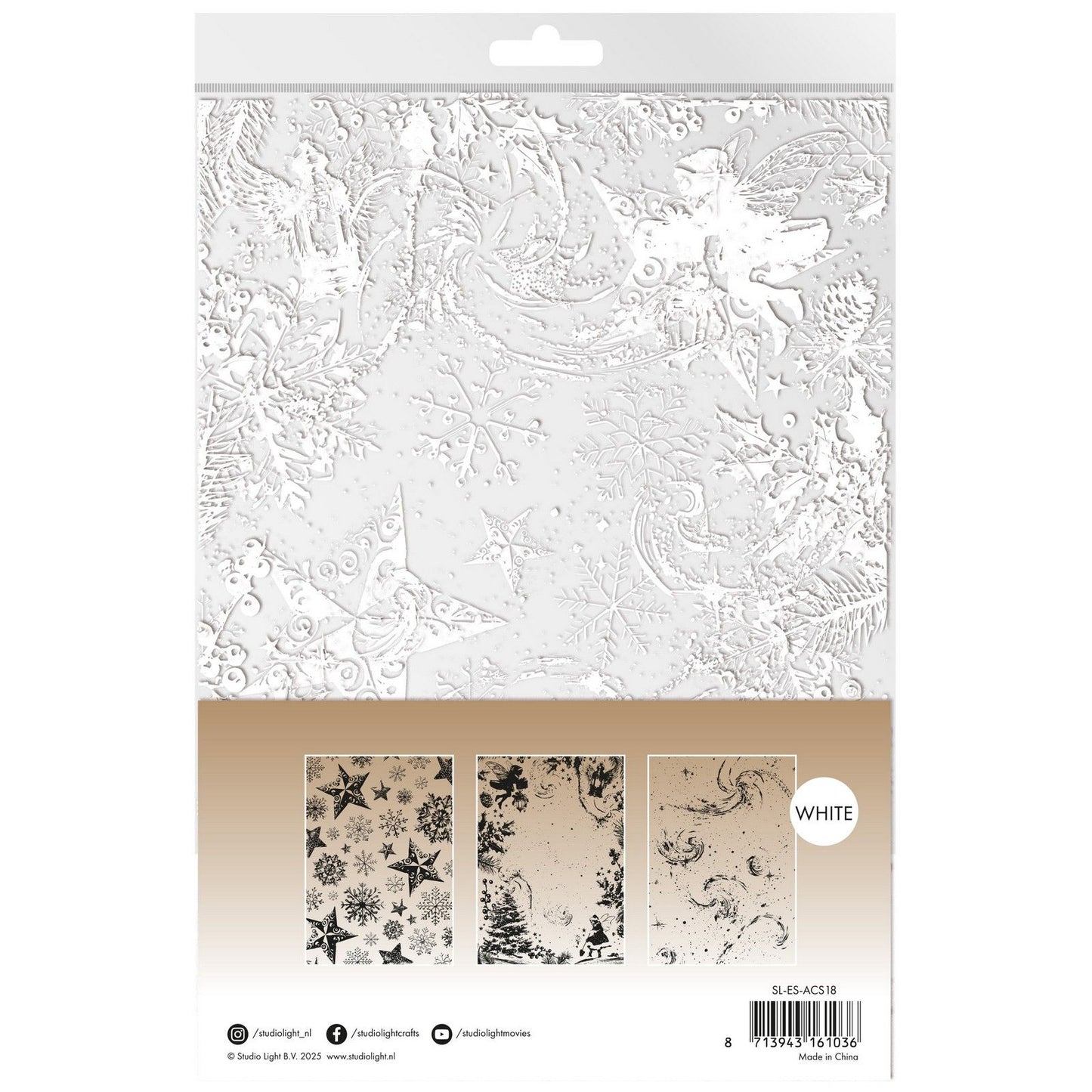 Studio light • essentials acetate sheets snow, fairies stars