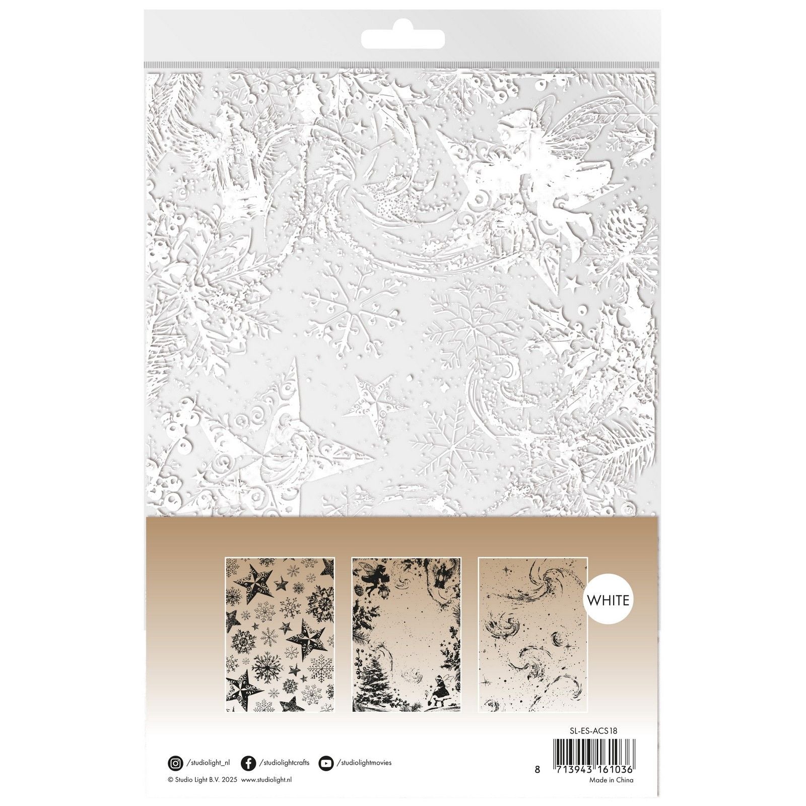 Studio light • essentials acetate sheets snow, fairies stars
