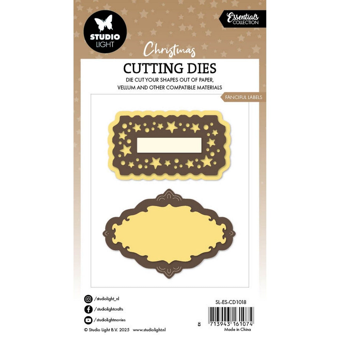 Studio light • essentials cutting die fanciful labels