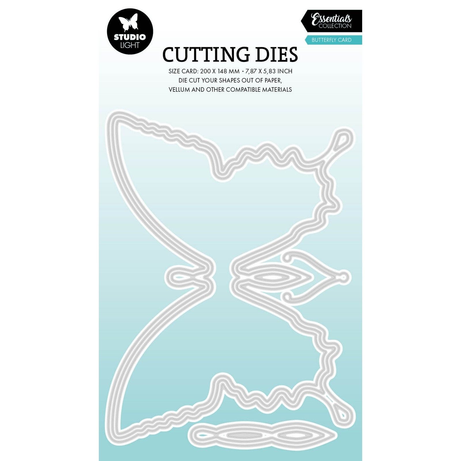 Studio light • essentials cutting die butterfly cardshape