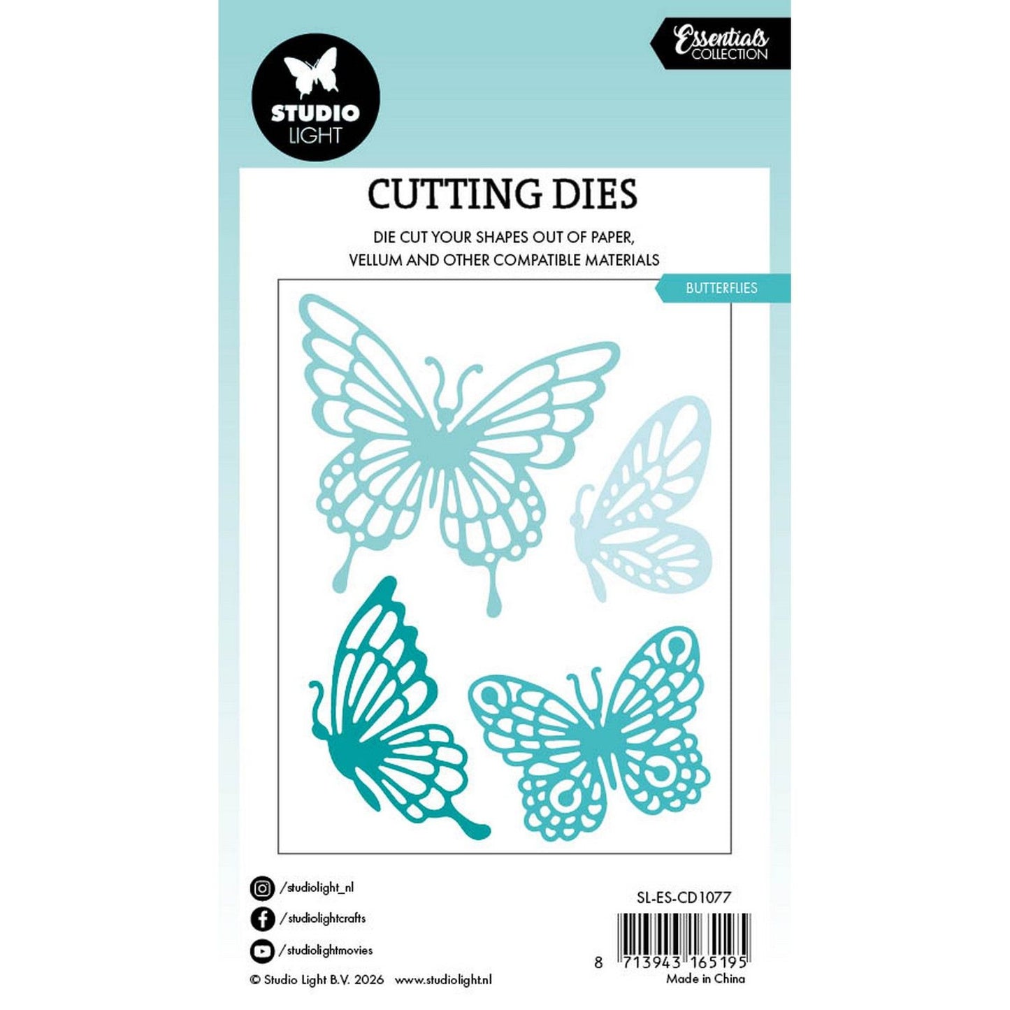 Studio light • essentials cutting die butterflies