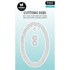 Studio light • essentials cutting die torn edge tag oval