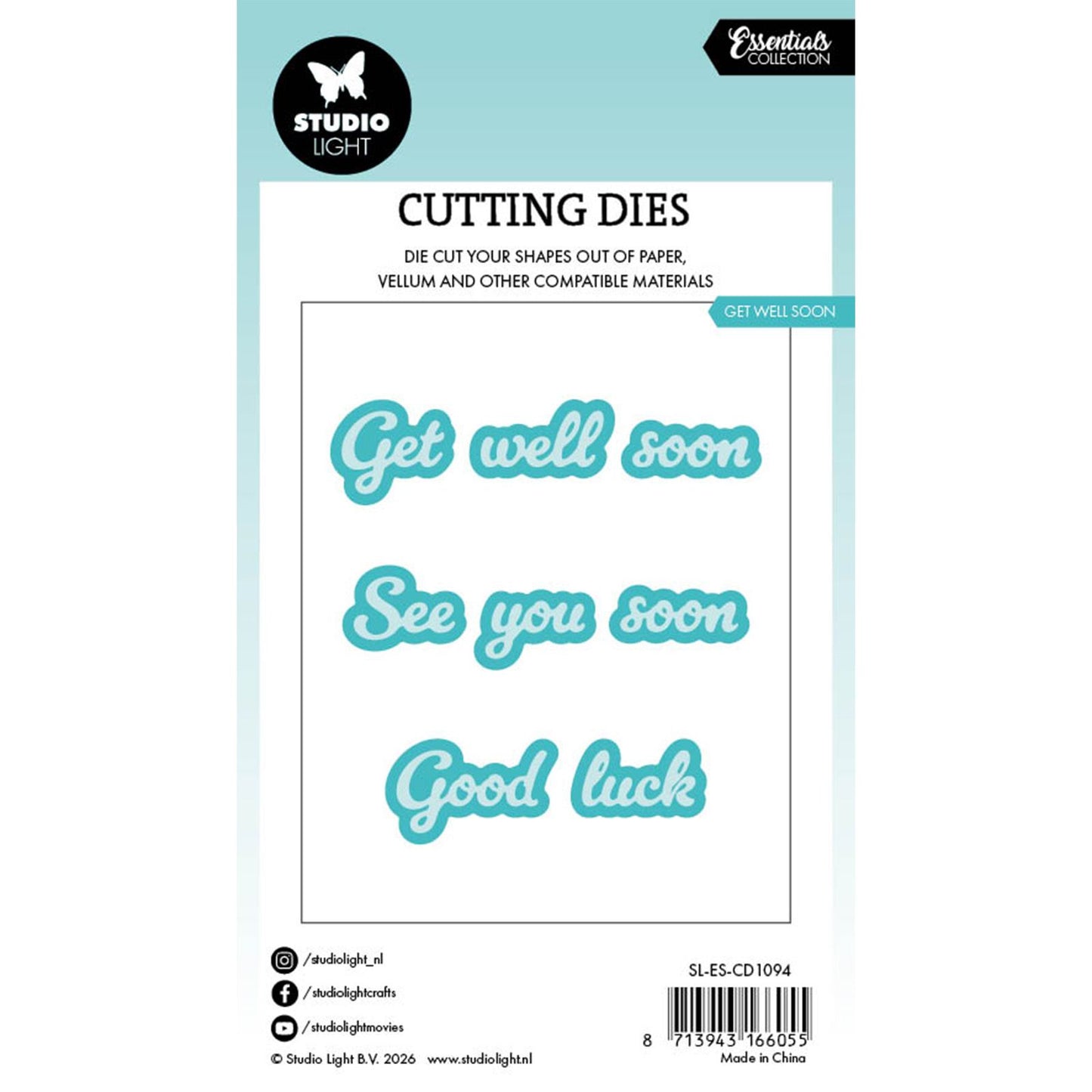 Studio light • essentials cutting die get well soon