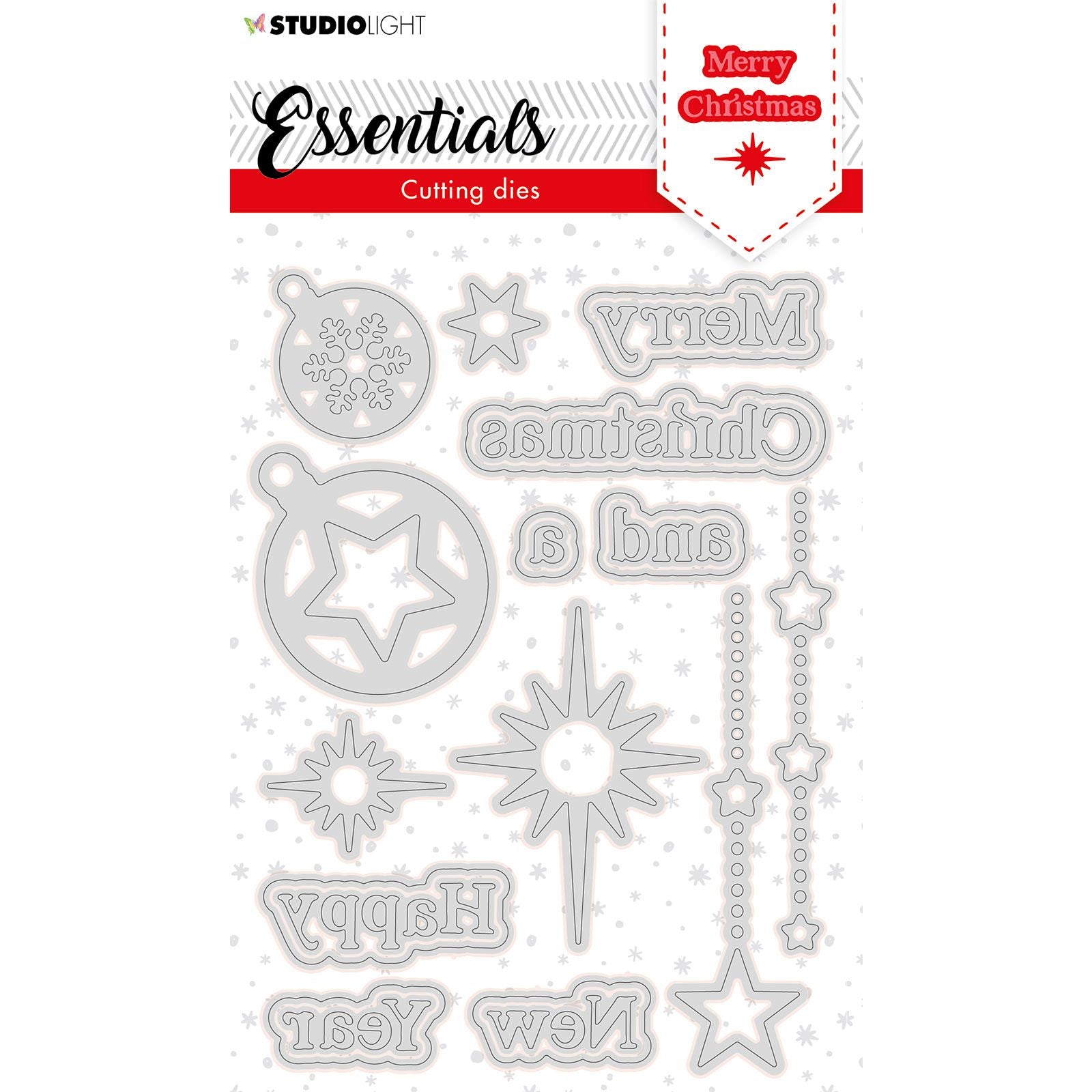 Studio light • essentials snijmal christmas merry christmas 2 10.5x14.8cm nr.119