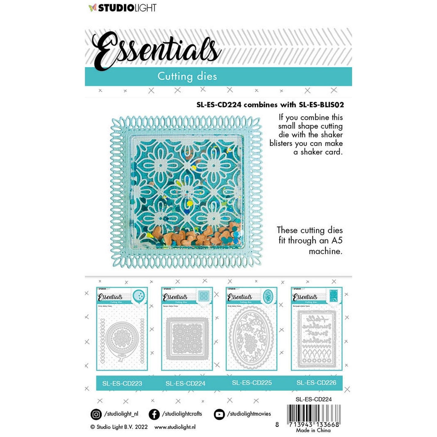 Studio light • essentials snijmal square shaker frame