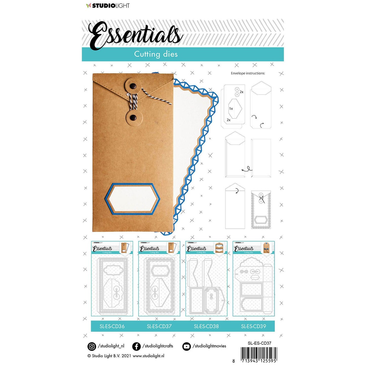Studio light • essentials snijmal envelop nr.37