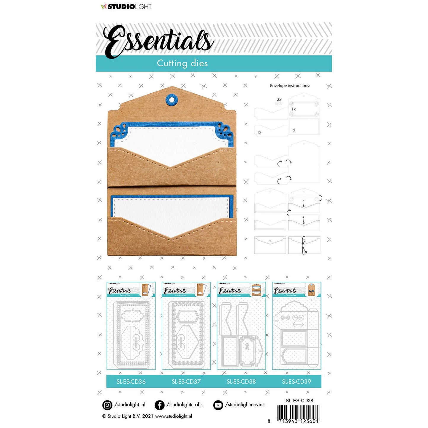 Studio light • essentials snijmal envelop nr.38