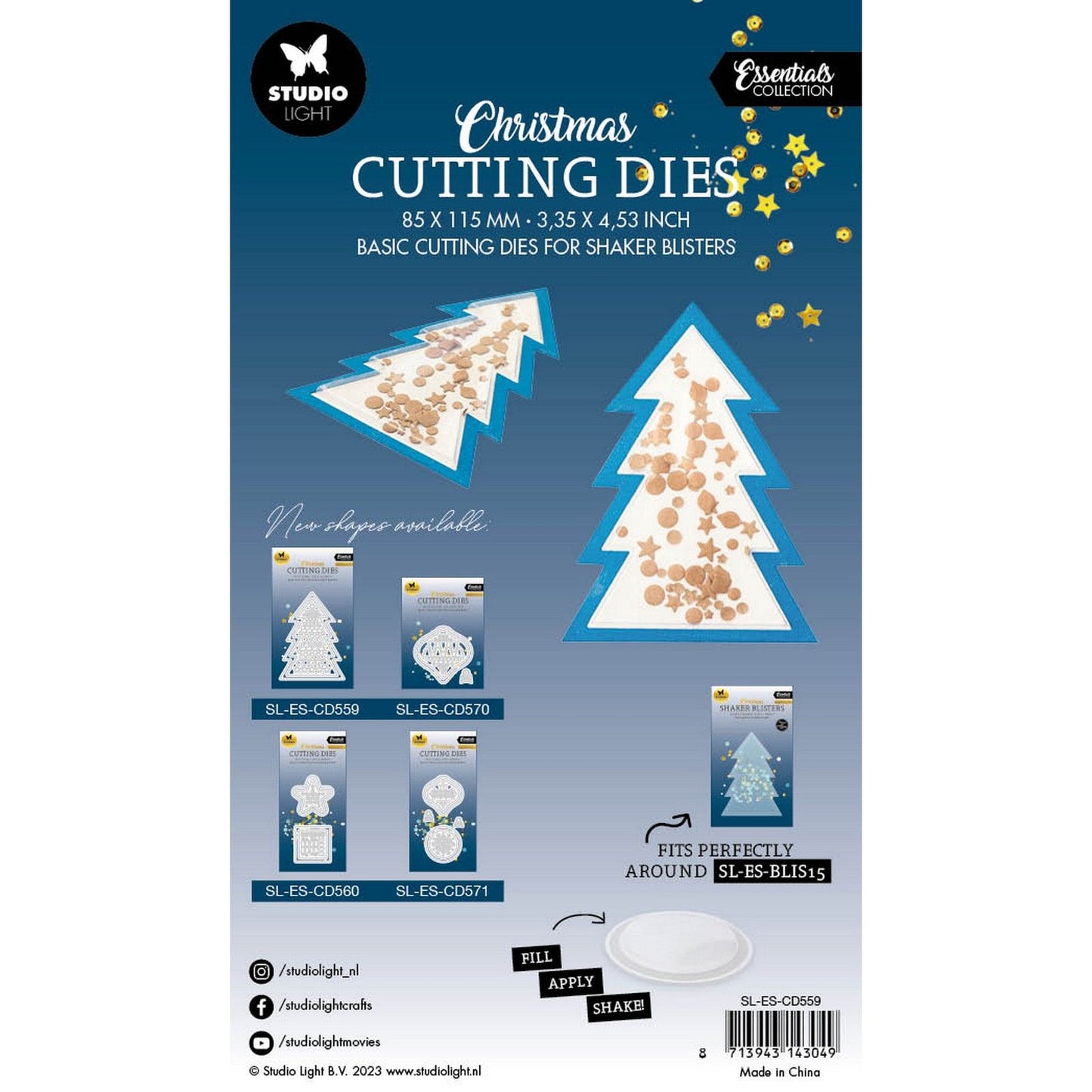 Studio light • essentials snijmallen christmas tree