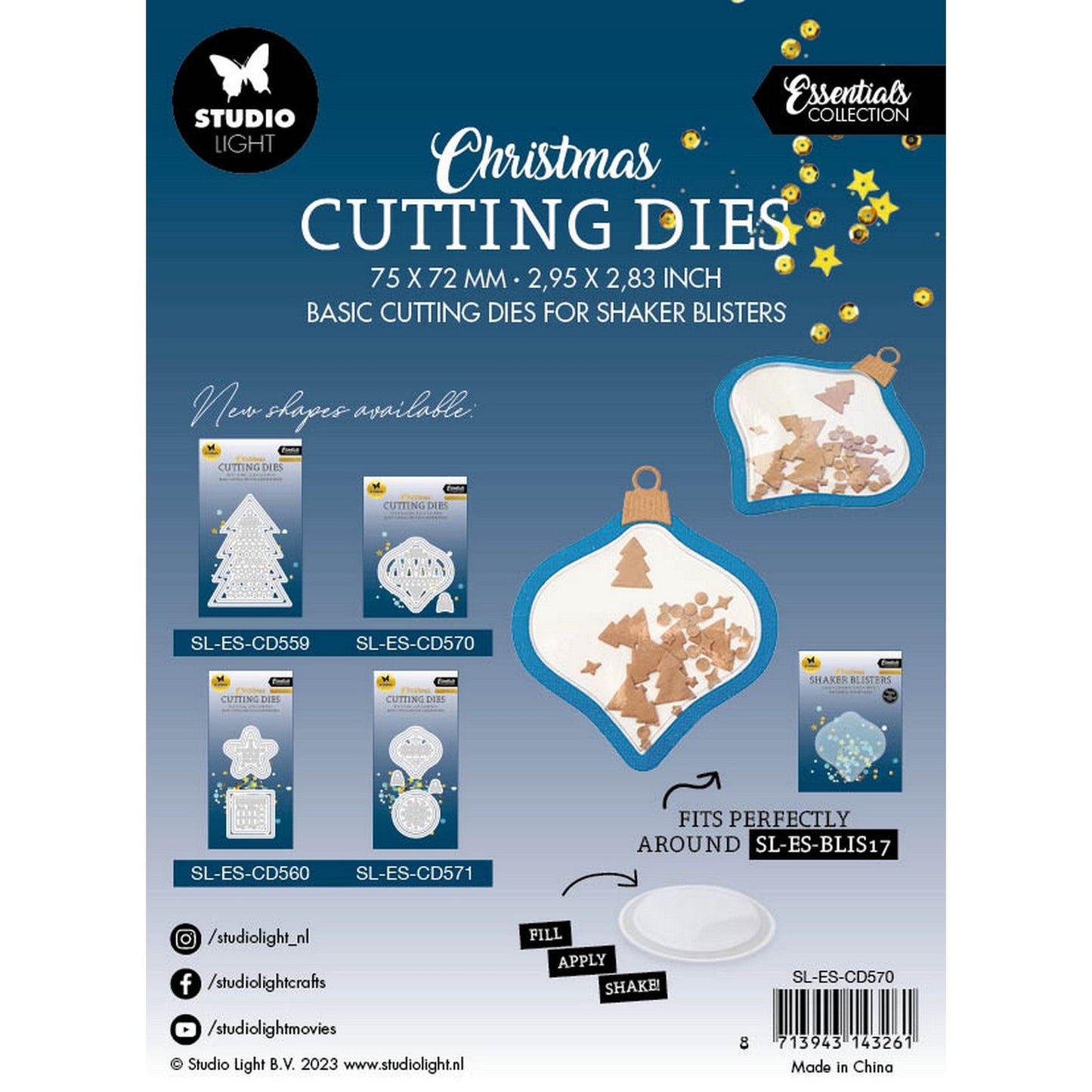 Studio light • essentials cutting die christmas ball