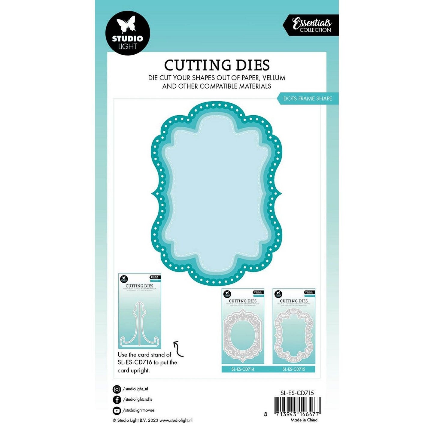 Studio light • essentials cutting dies dots frame shape
