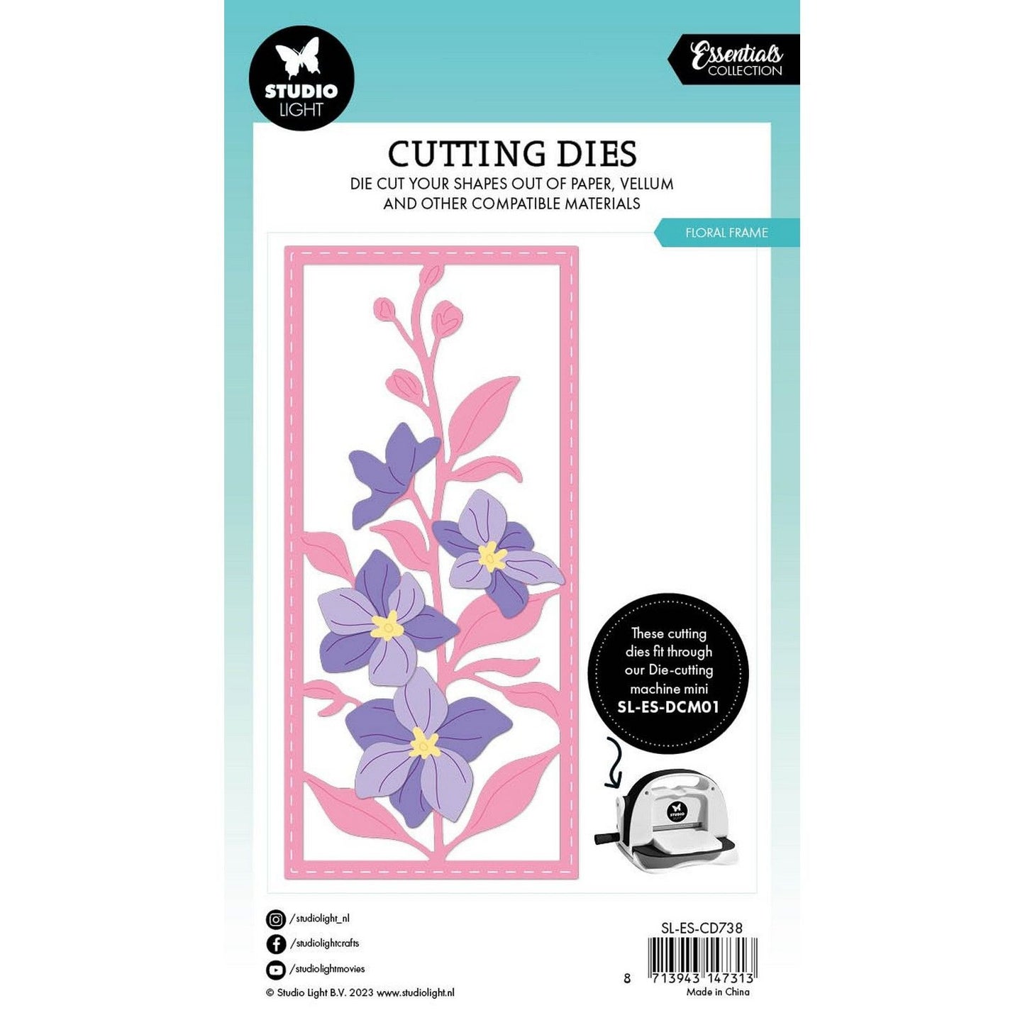 Studio light • essentials cutting dies floral frame