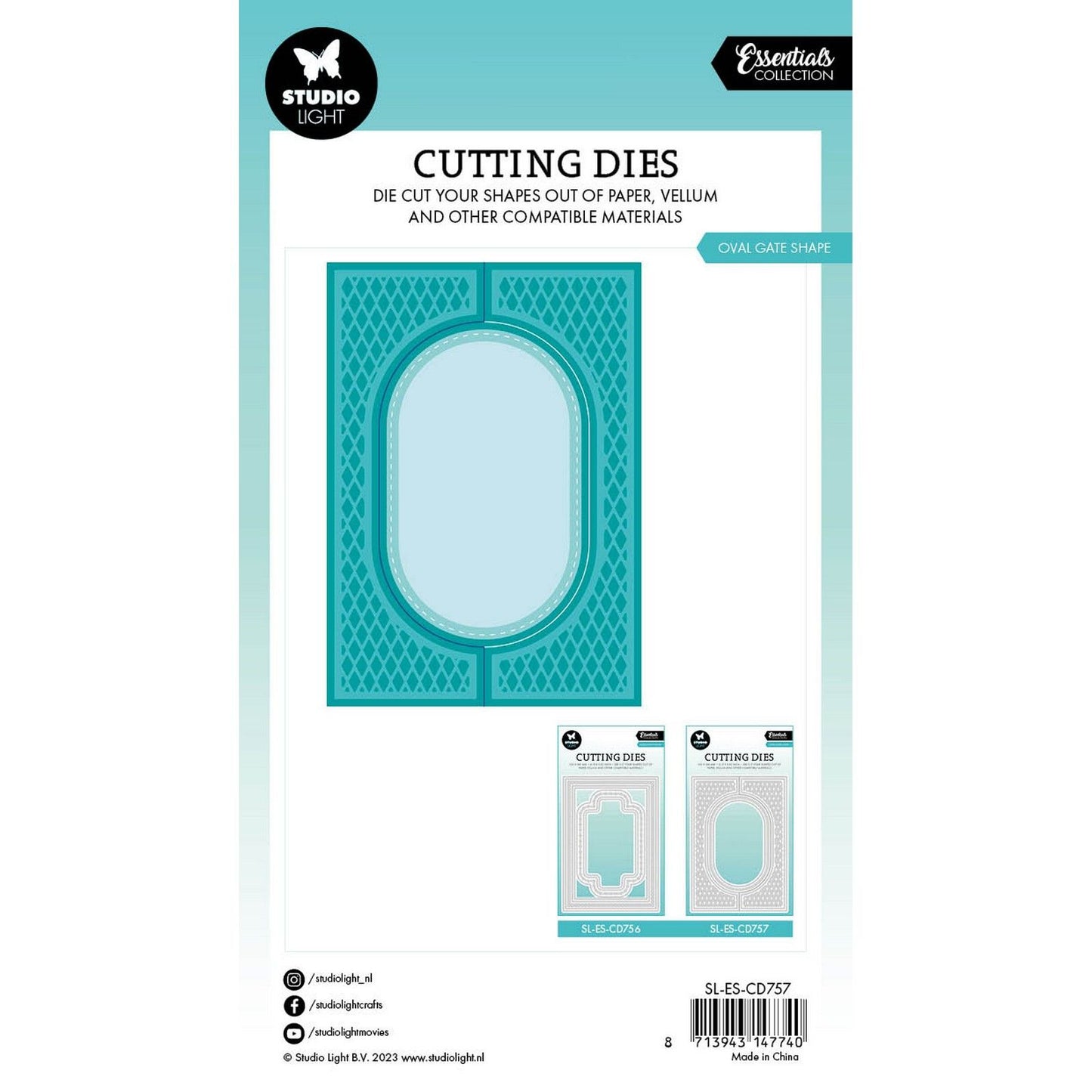 Studio light • essentials cutting dies oval gate shape