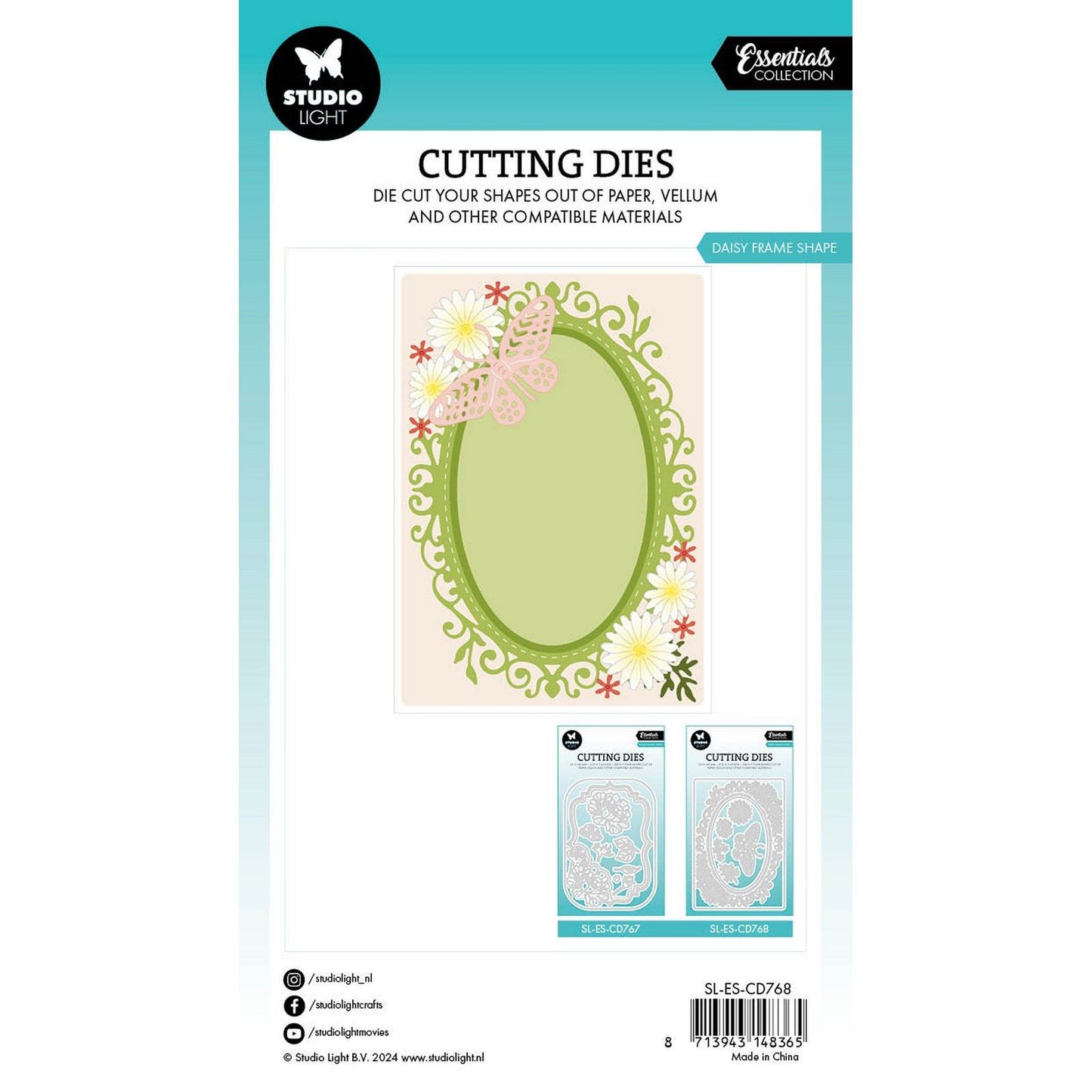 Studio light • essentials cutting die daisy frame shape