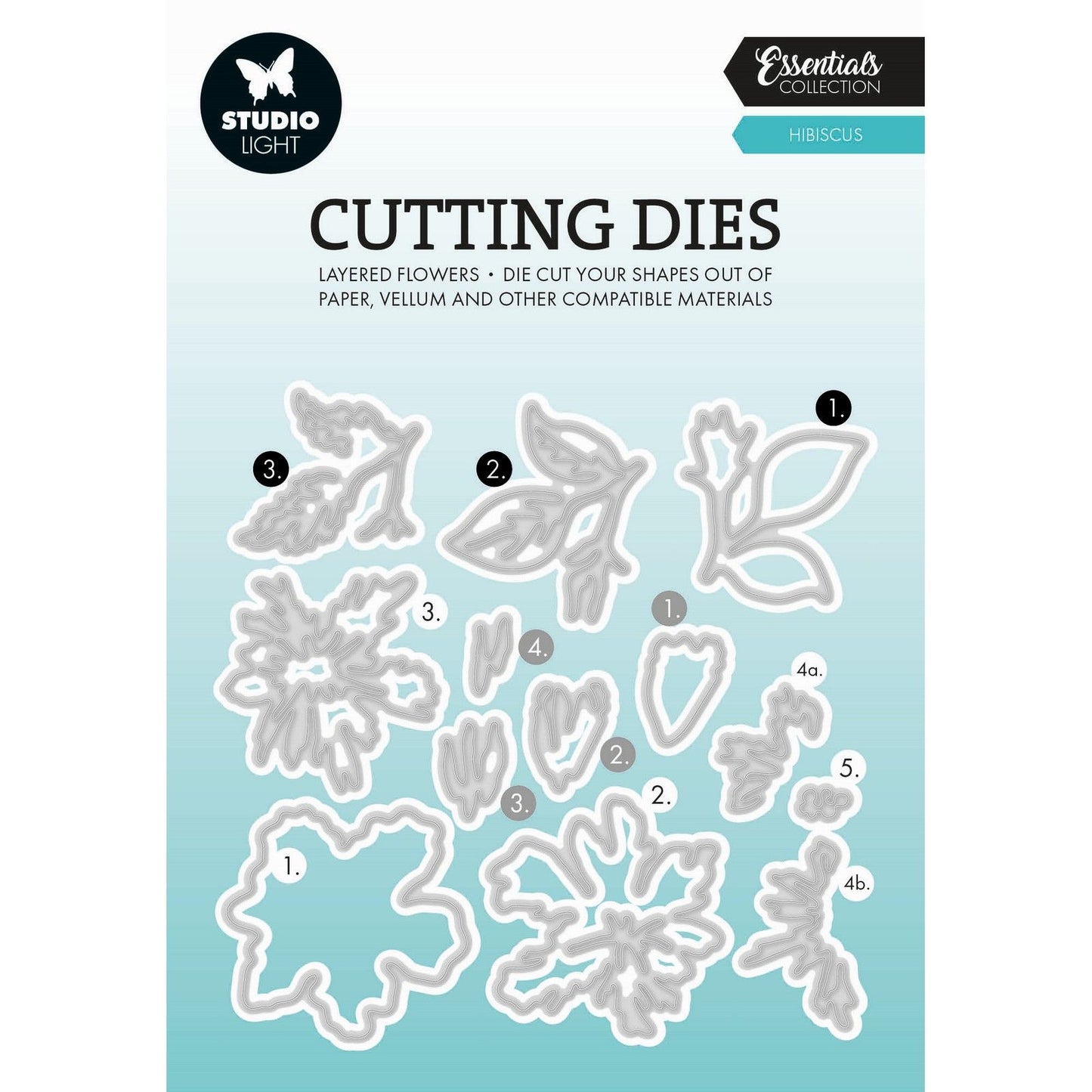 Studio light • essentials cutting dies layered - hibiscus