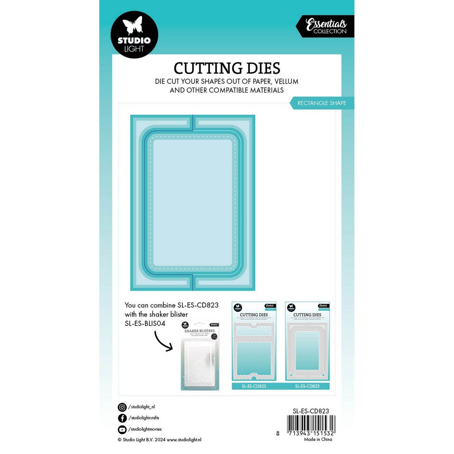 Studio light • essentials cutting dies rectangle card shape