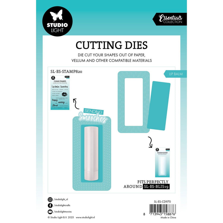 Studio light • essentials cutting die lip balm blister die