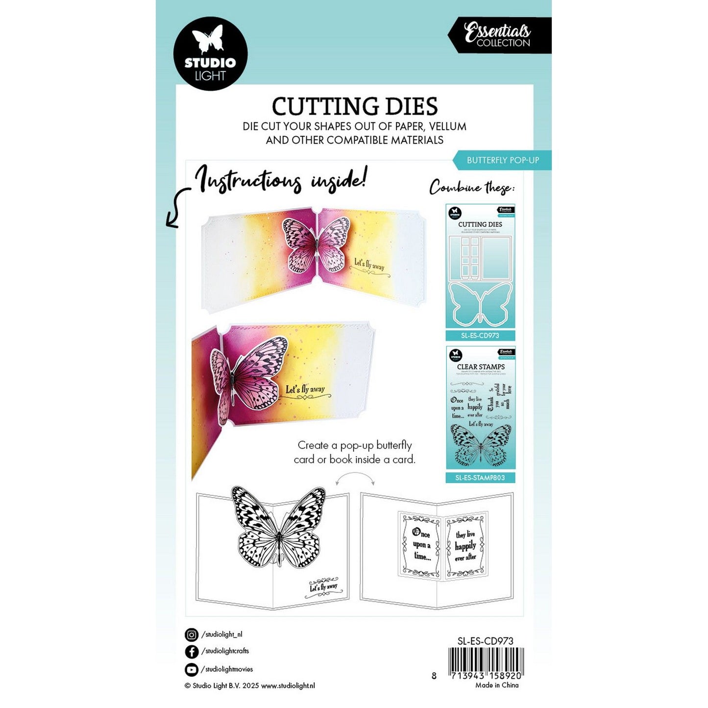 Studio light • essentials cutting die pop-up