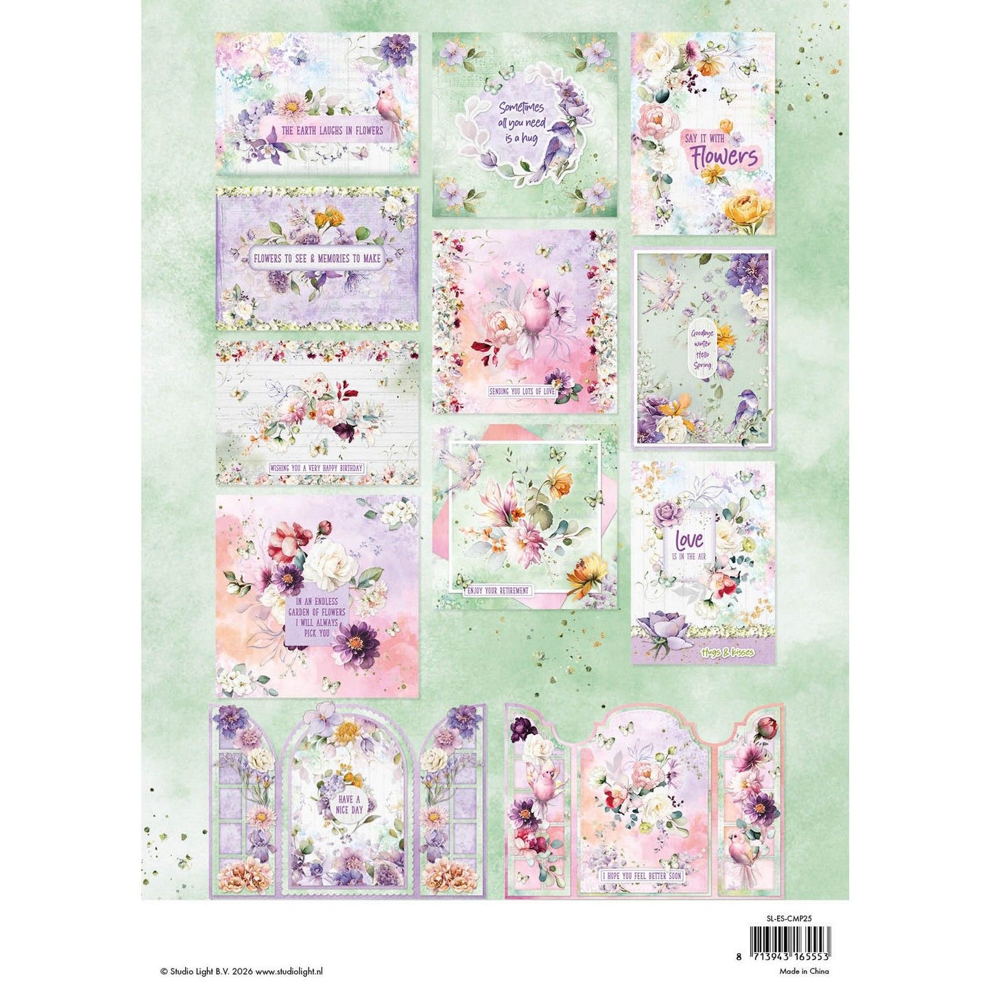 Studio light • essentials card making pad flowers