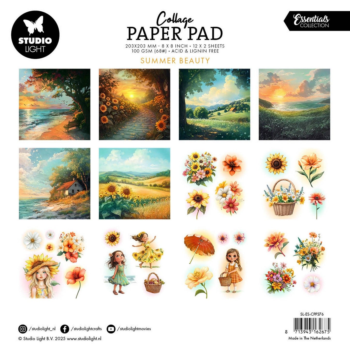Studio light • essentials collage paper pad summer beauty