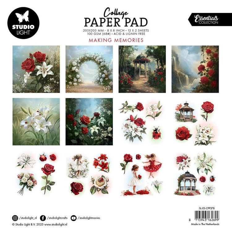 Studio light • essentials collage paper pad making memories