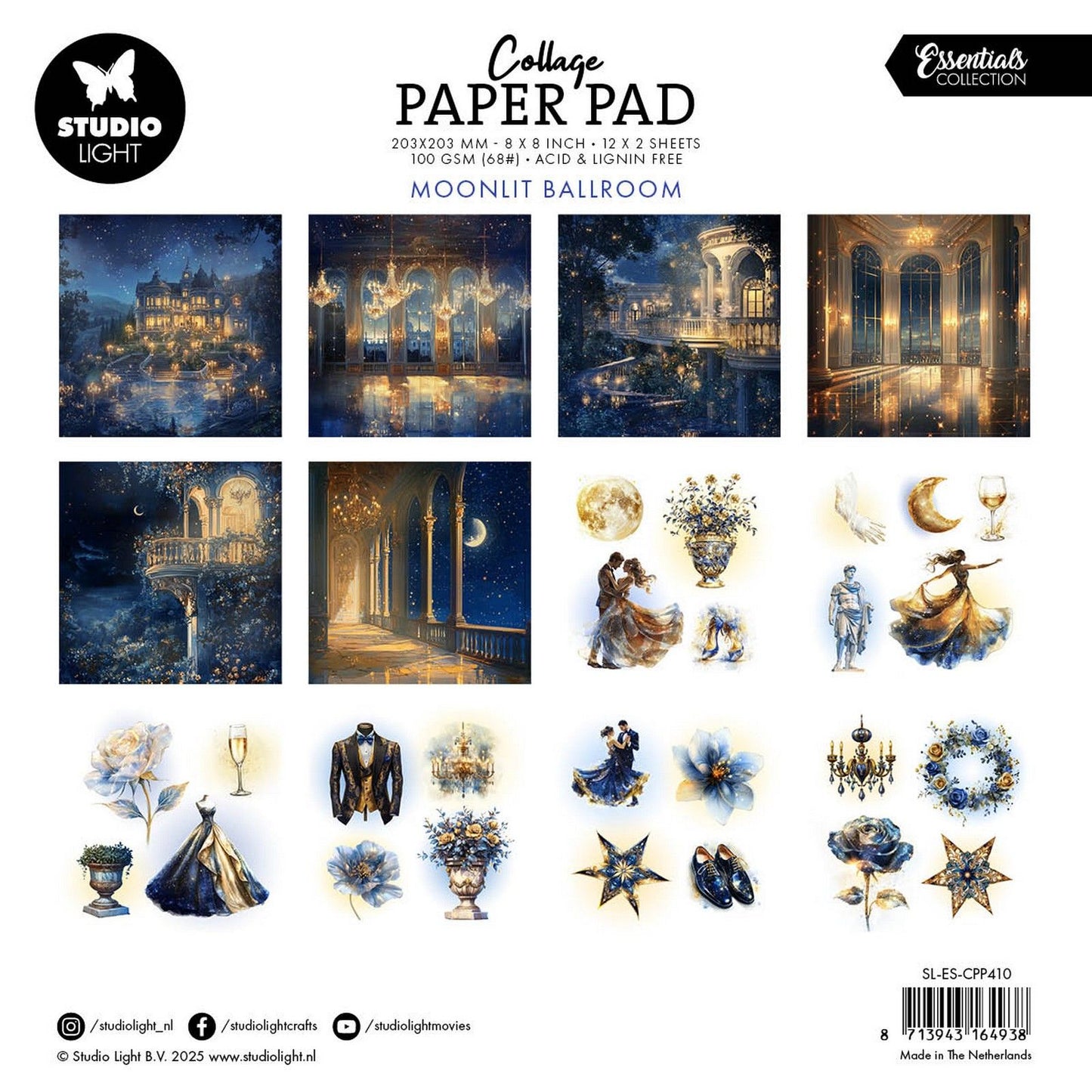 Studio light • essentials collage paper pad moonlit ballroom