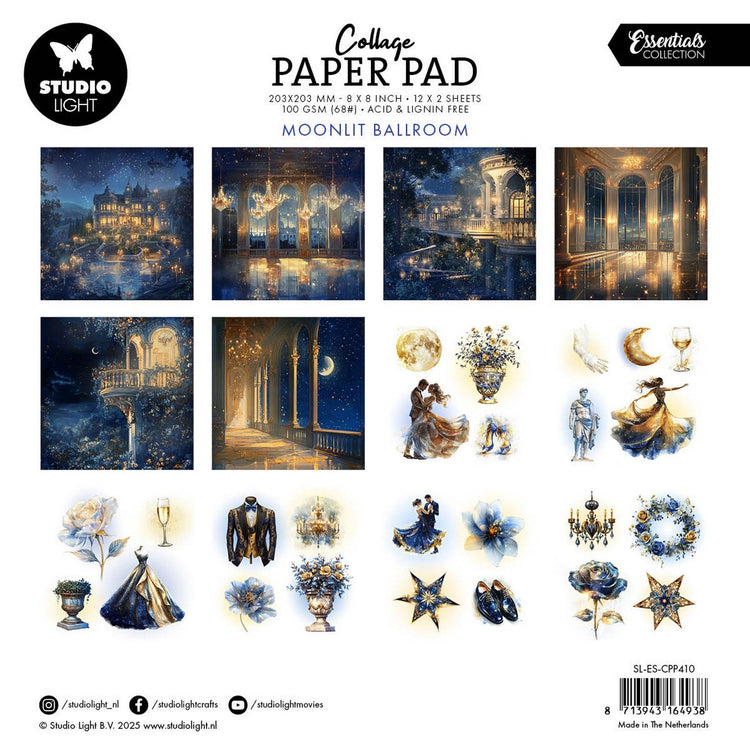 Studio light • essentials collage paper pad moonlit ballroom