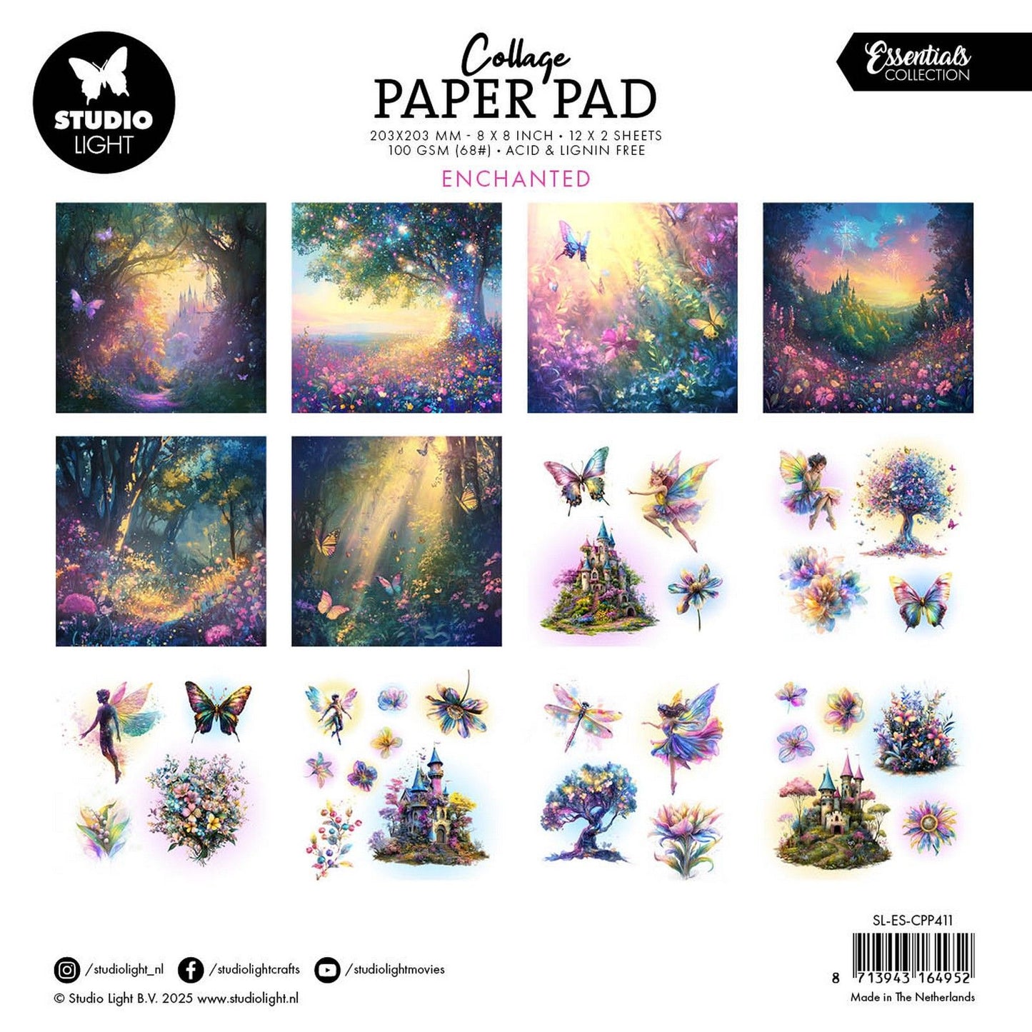 Studio light • essentials collage paper pad enchanted