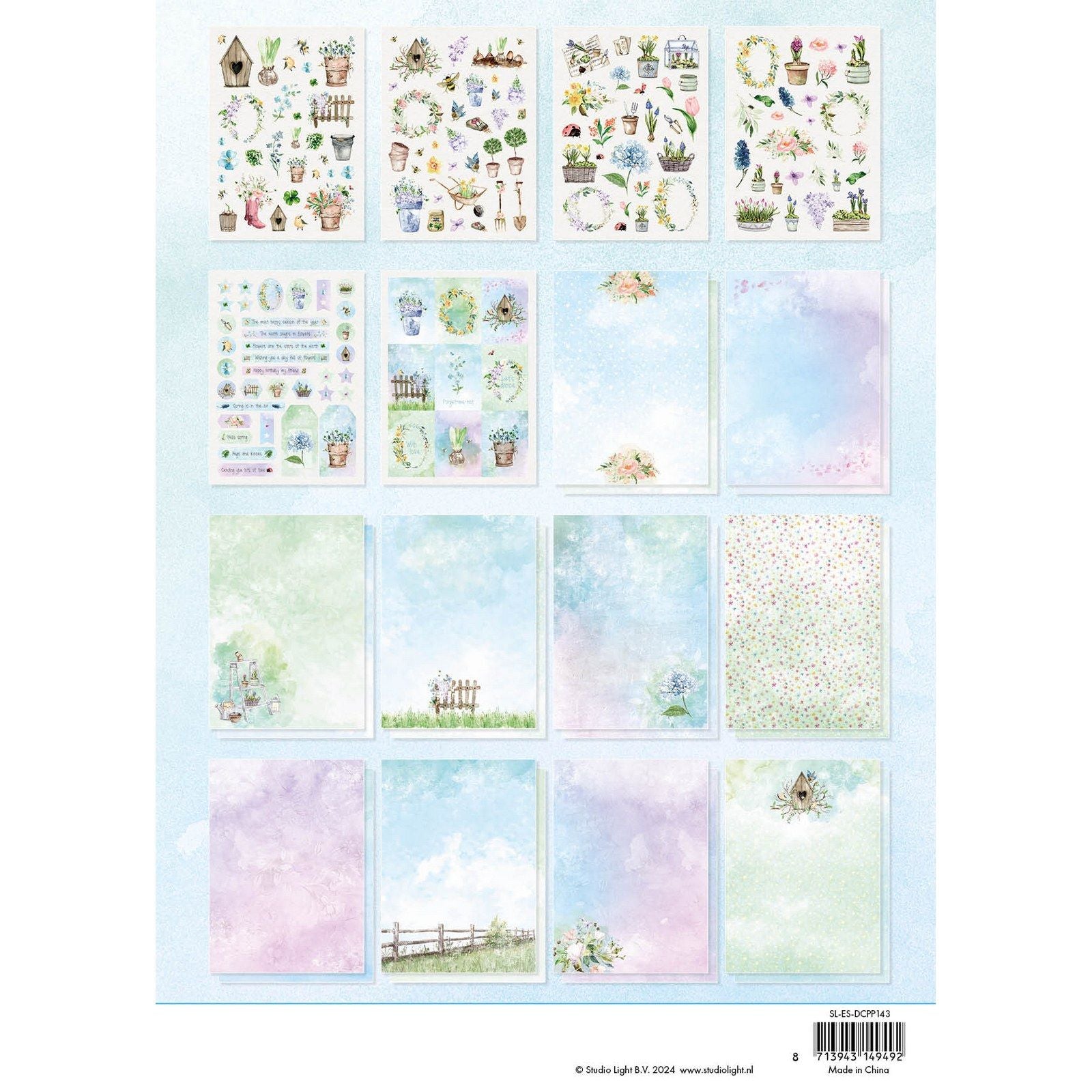 Studio light • essentials die-cut paper pad garden season