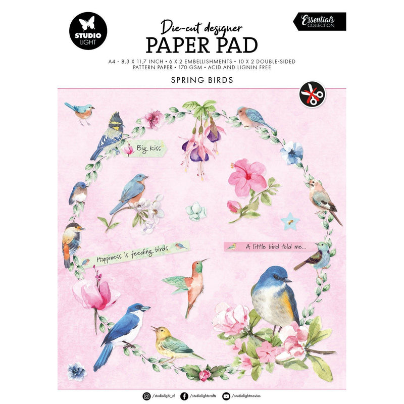 Studio light • essentials die-cut paper pad spring birds