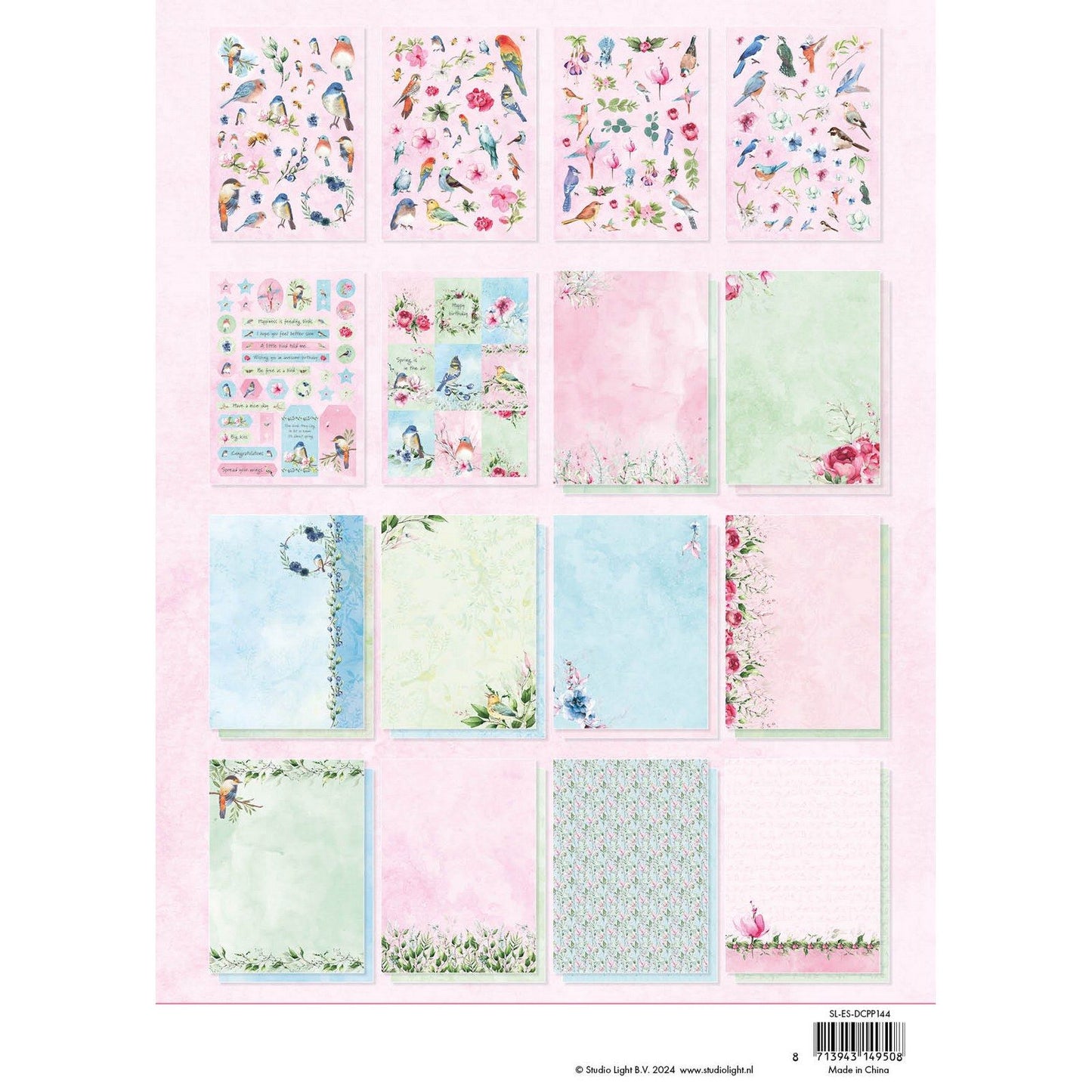 Studio light • essentials die-cut paper pad spring birds