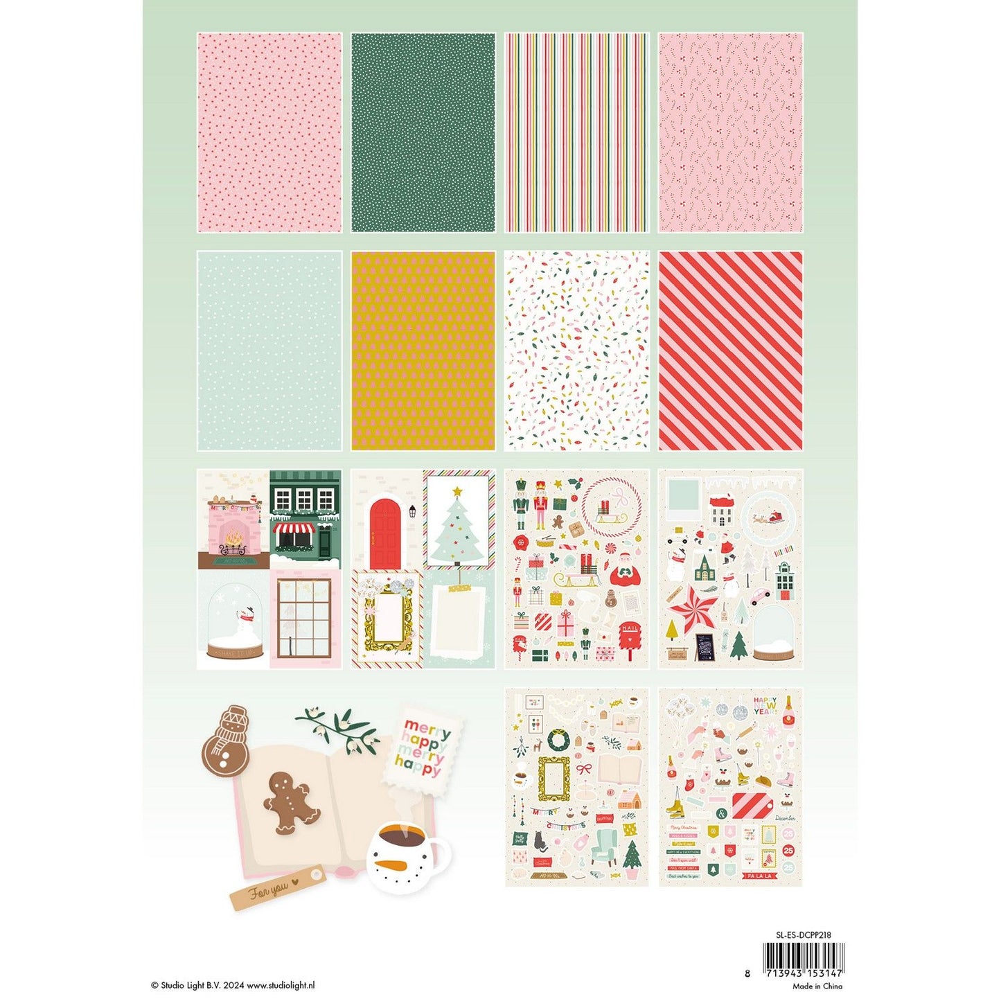 Studio light • essentials die-cut designer pp sweet christmas