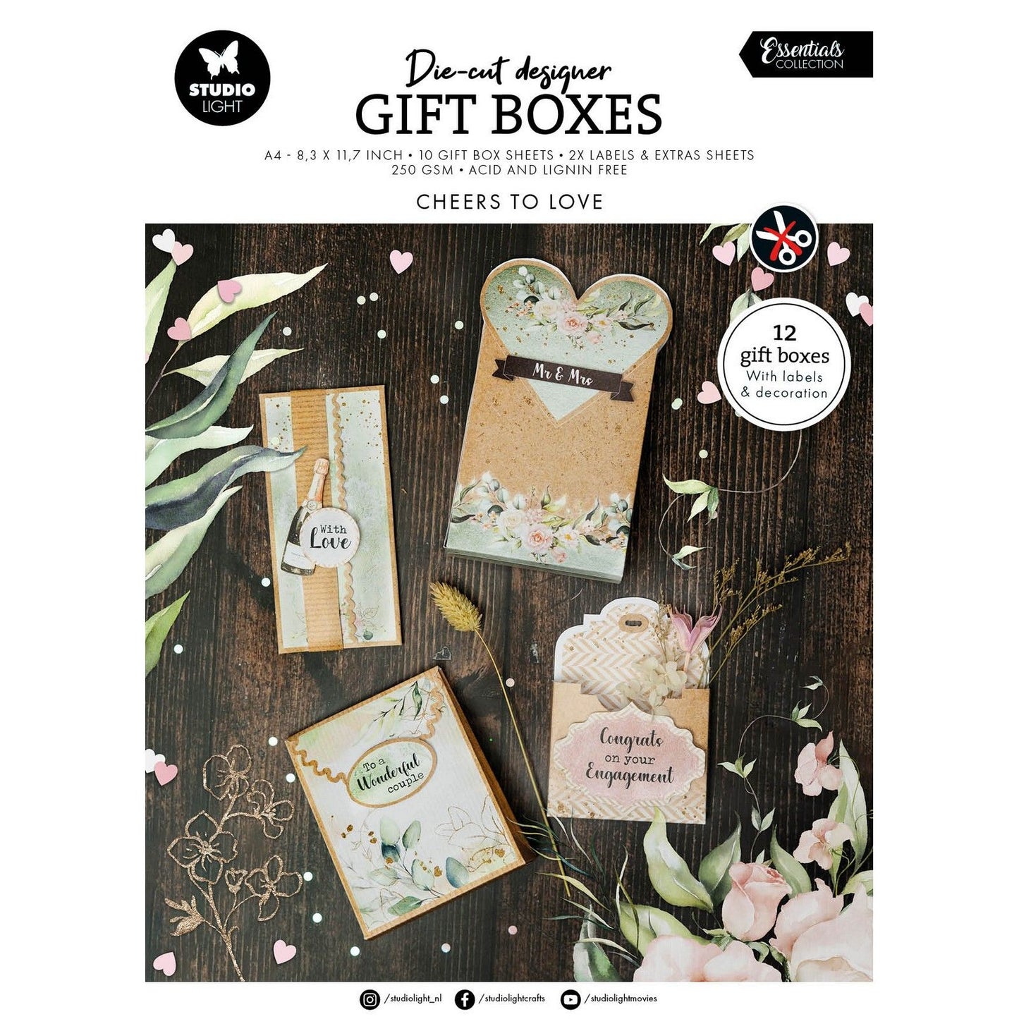 Studio light • essentials diy giftboxes wedding day
