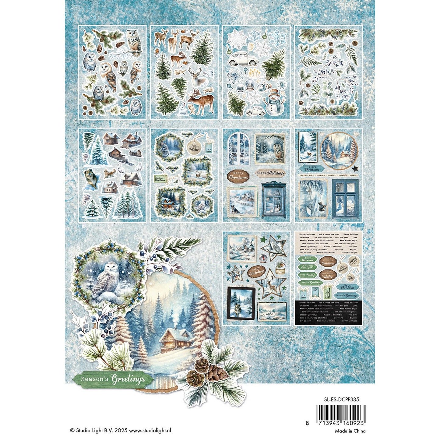 Studio light • essentials die-cut paper pad winter wonderland