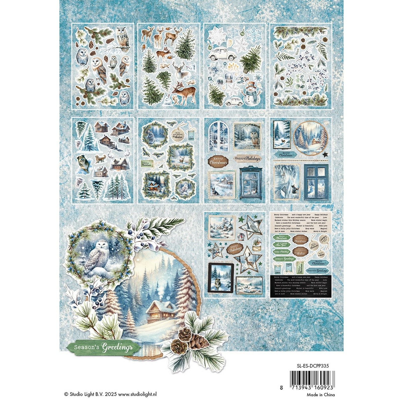Studio light • essentials die-cut paper pad winter wonderland