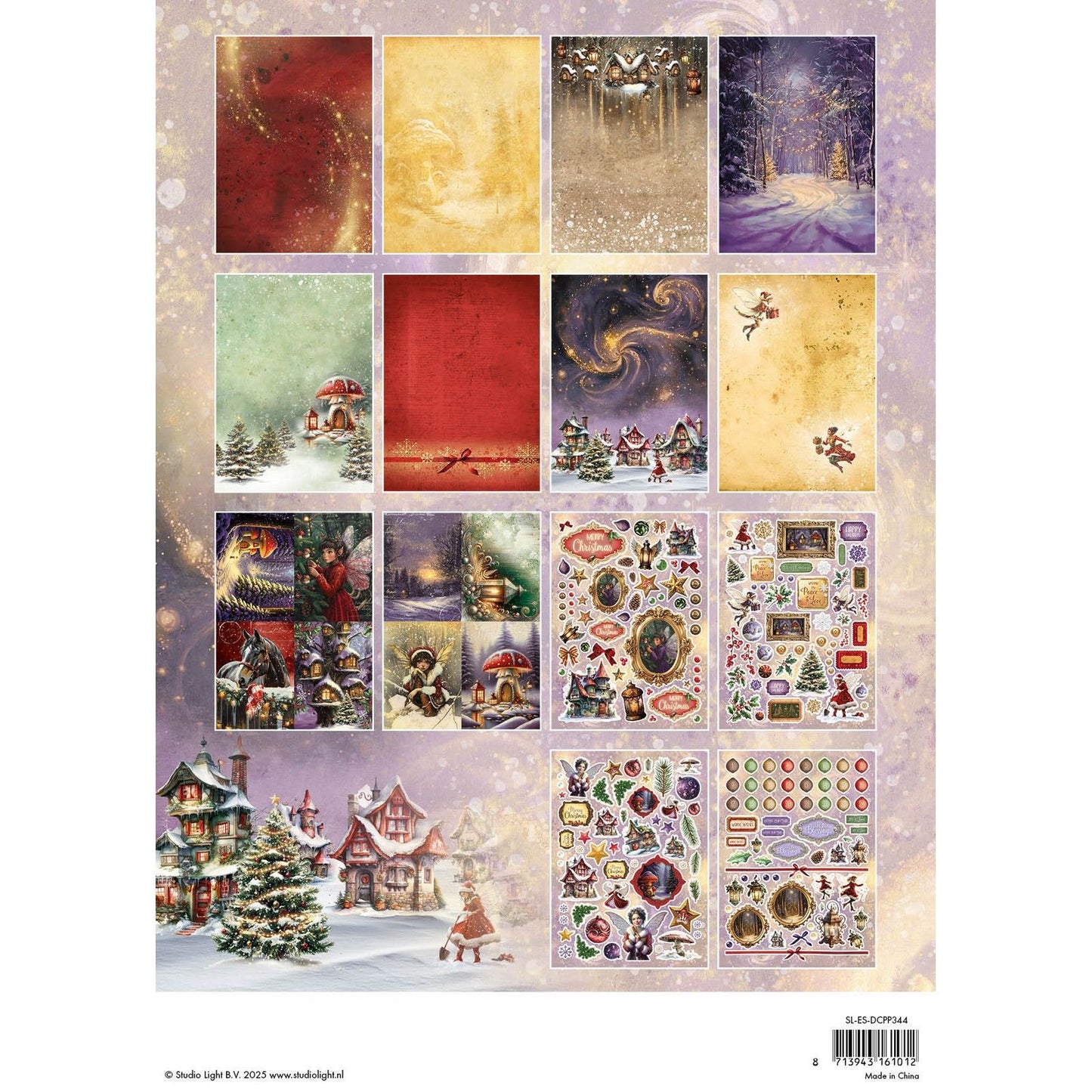 Studio light • essentials die-cut paper pad fairy christmas