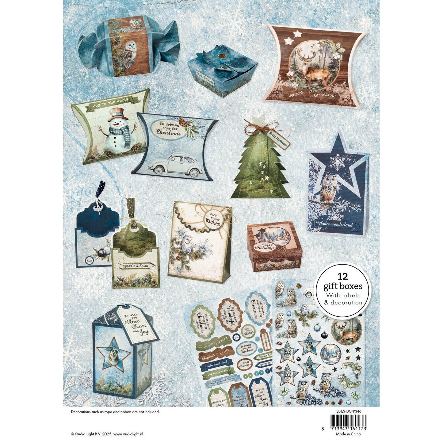 Studio light • essentials diy giftboxes winter wonderland