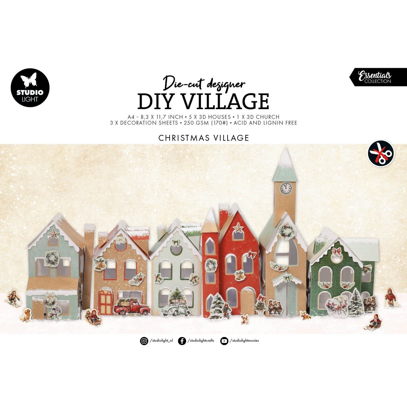 Studio light • essentials diy village christmas village