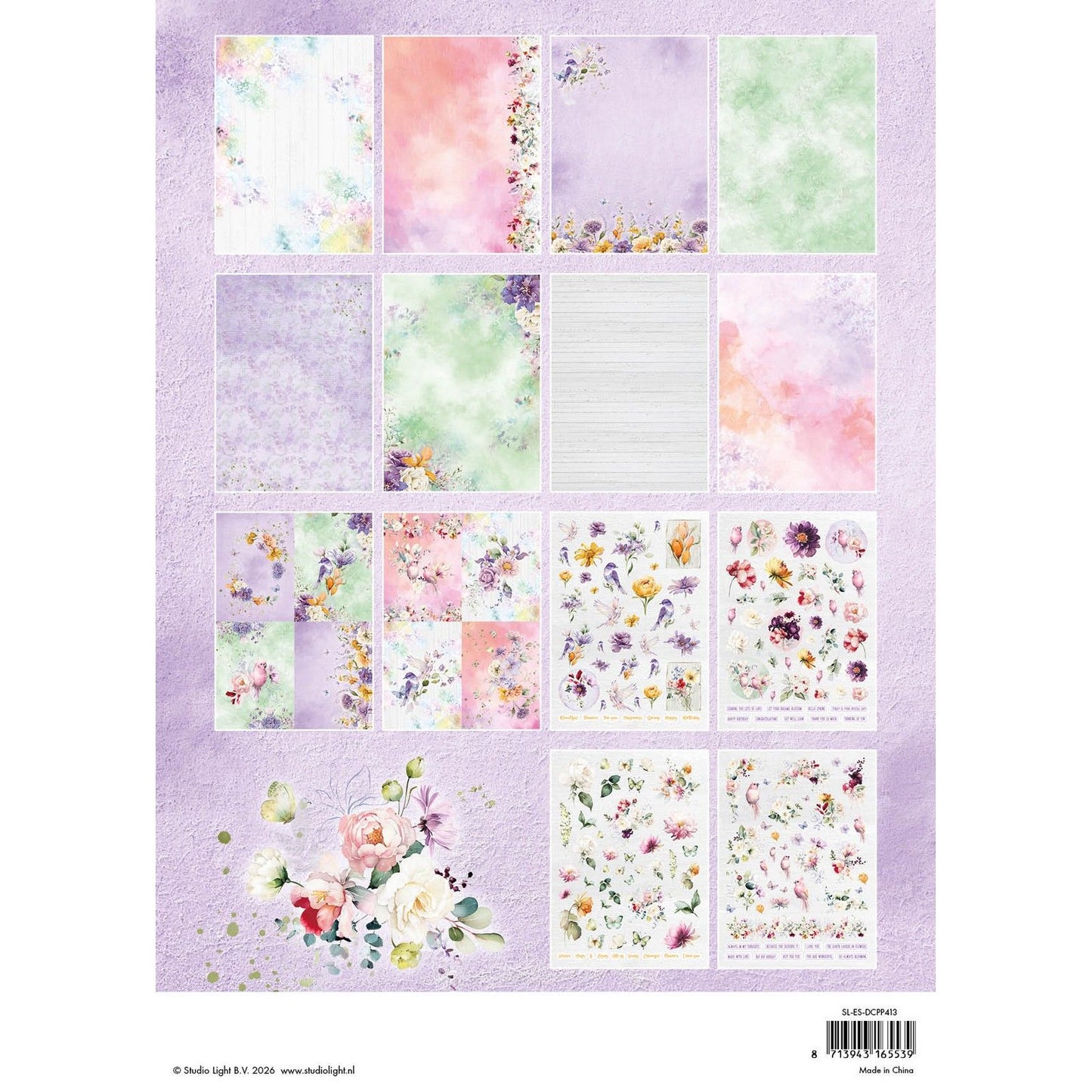 Studio light • essentials die-cut paper pad flowers