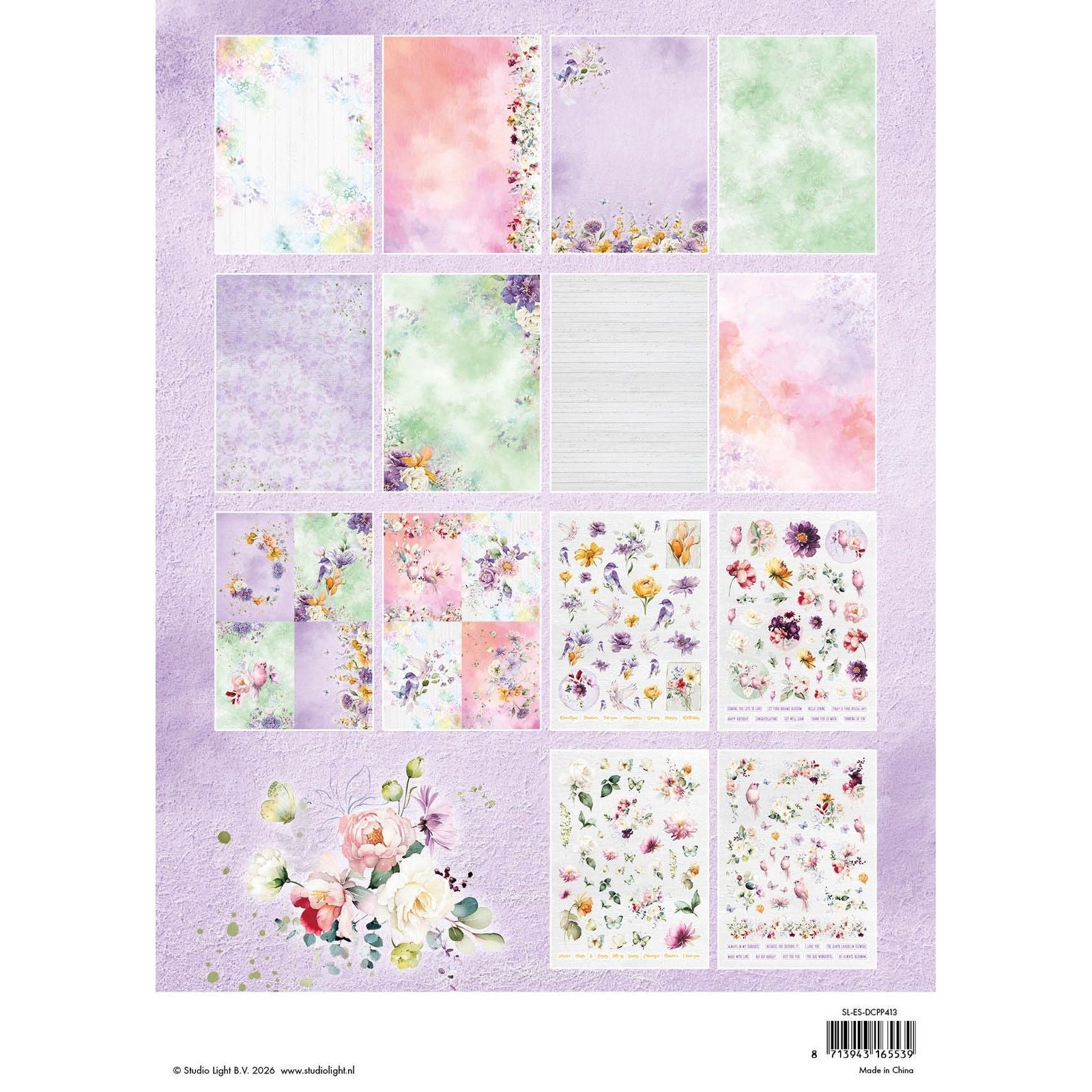 Studio light • essentials die-cut paper pad flowers