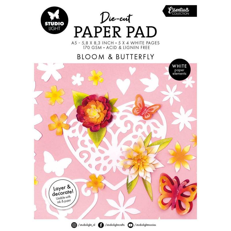 Studio light • essentials die-cut paper pad bloom butterfly