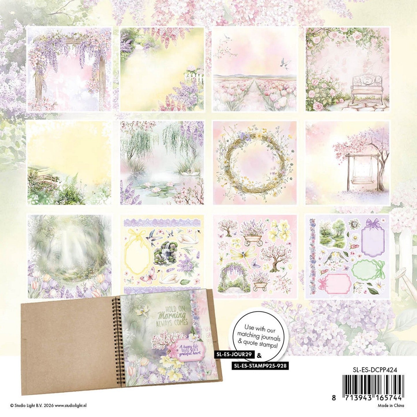 Studio light • essentials designer paper pad paper elements pastel blossom