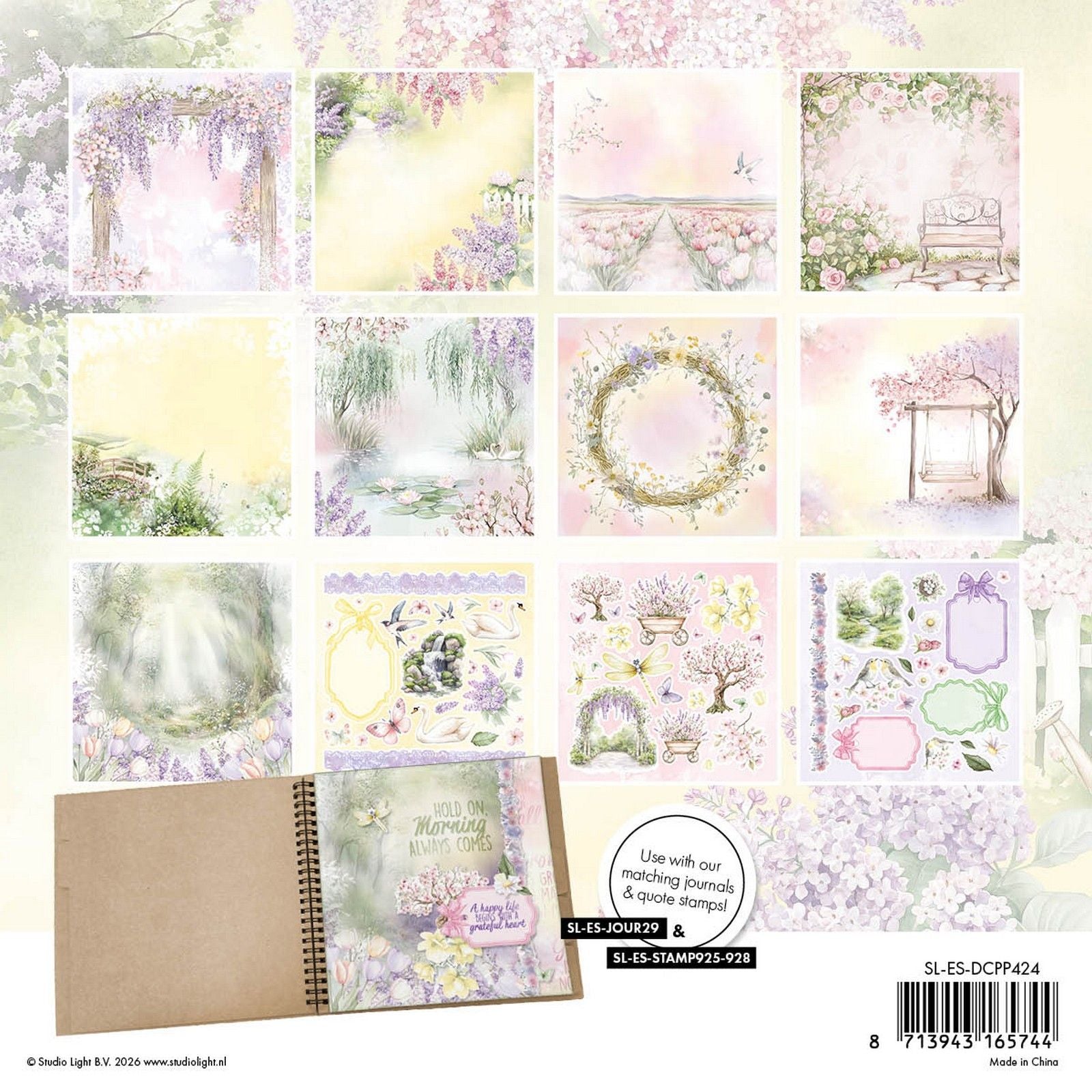 Studio light • essentials designer paper pad paper elements pastel blossom