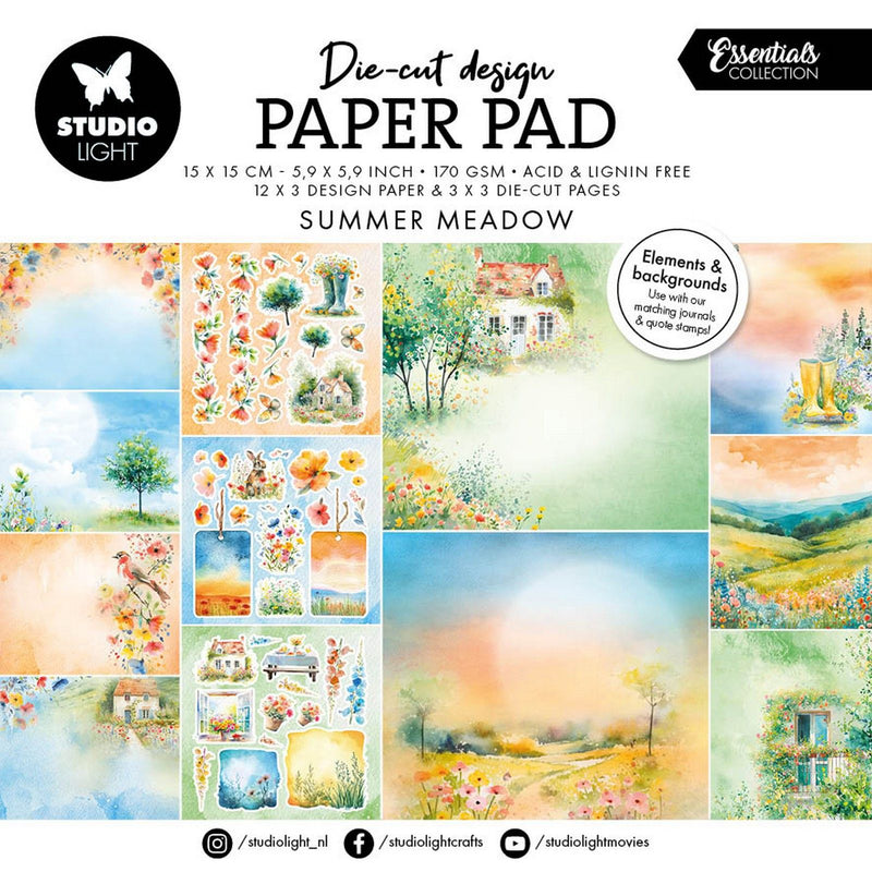 Studio light • essentials designer paper pad paper elements summer meadow
