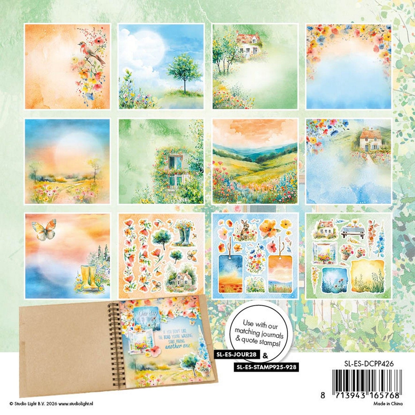 Studio light • essentials designer paper pad paper elements summer meadow