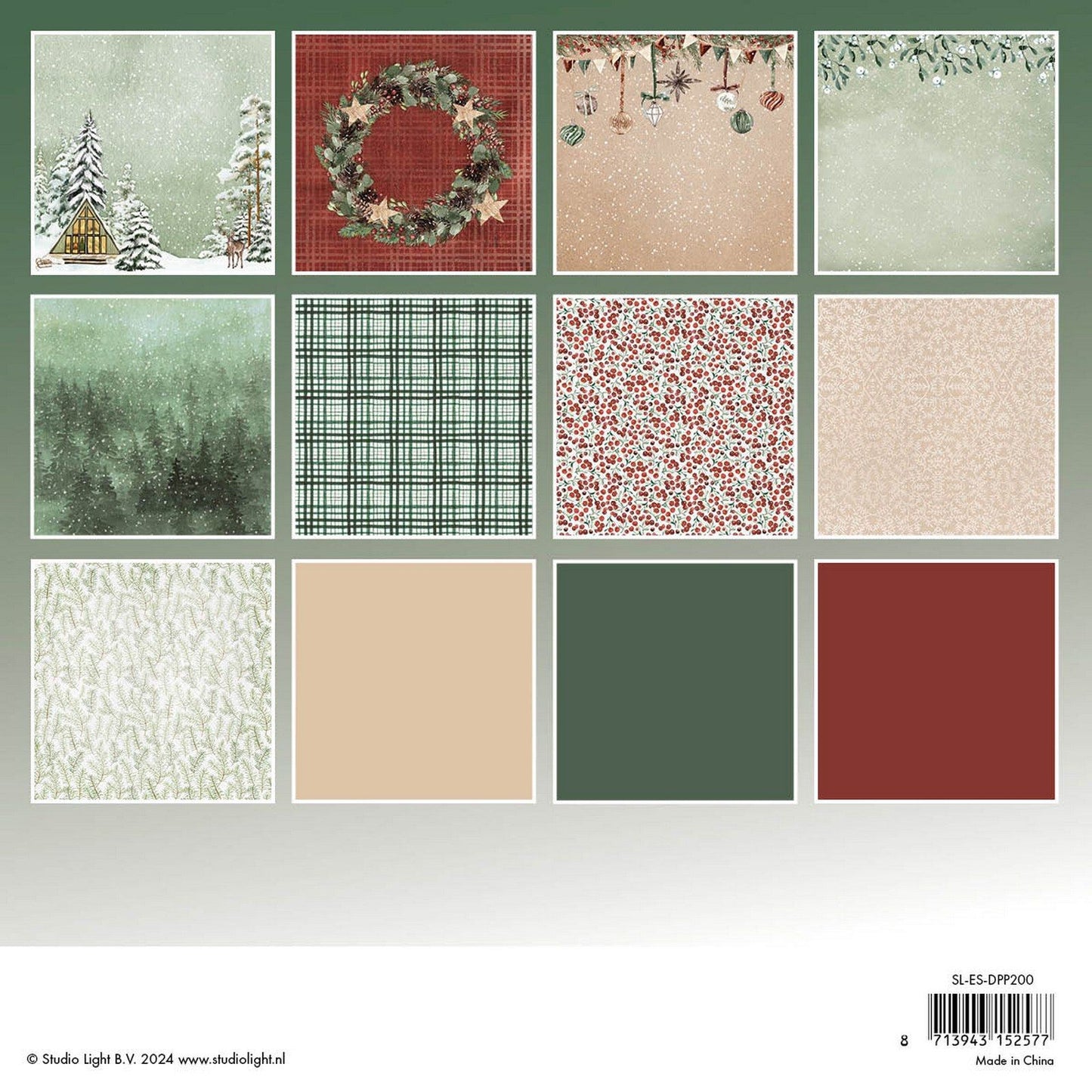 Studio light • essentials design paper pad festive forest