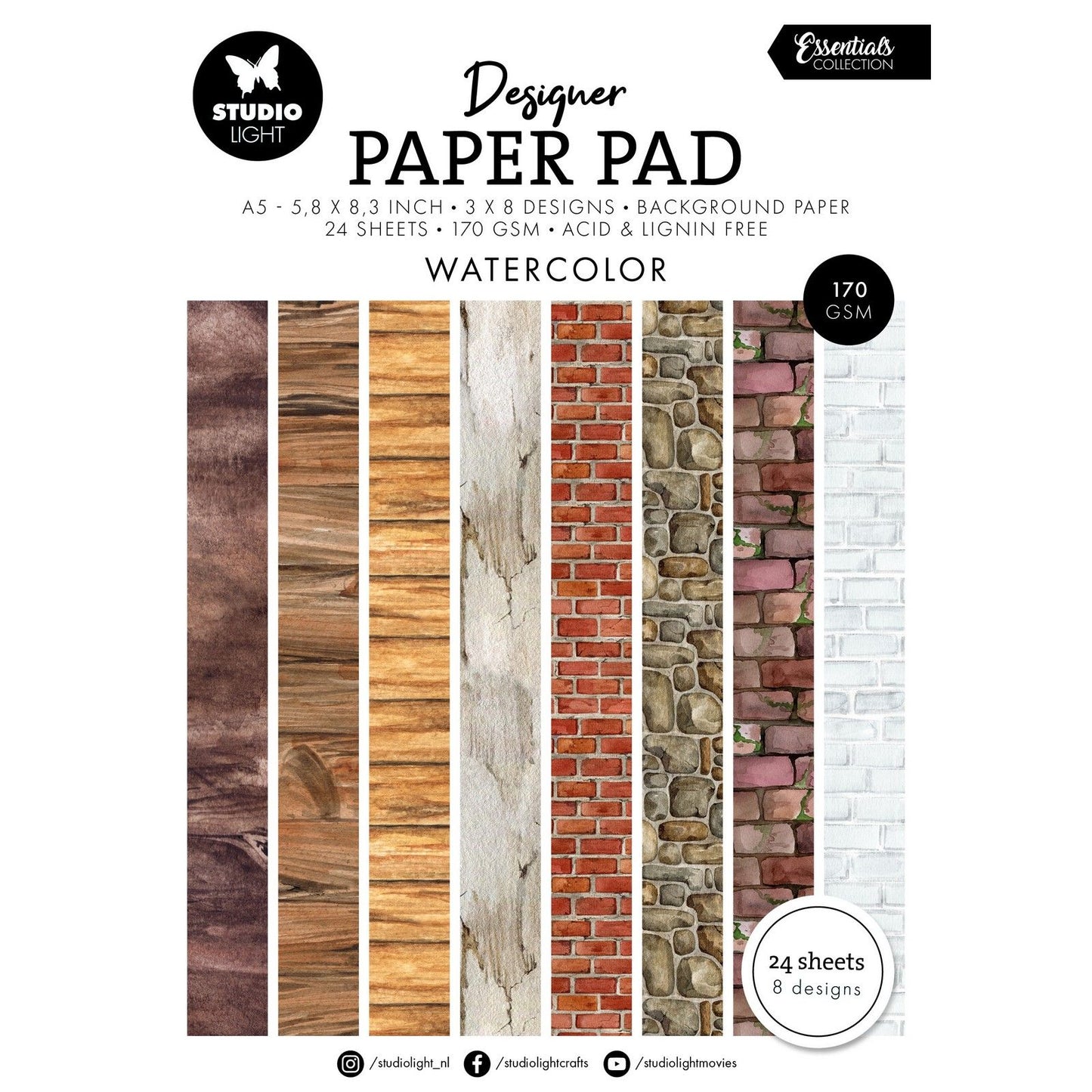Studio light • essentials designer paper pad watercolor