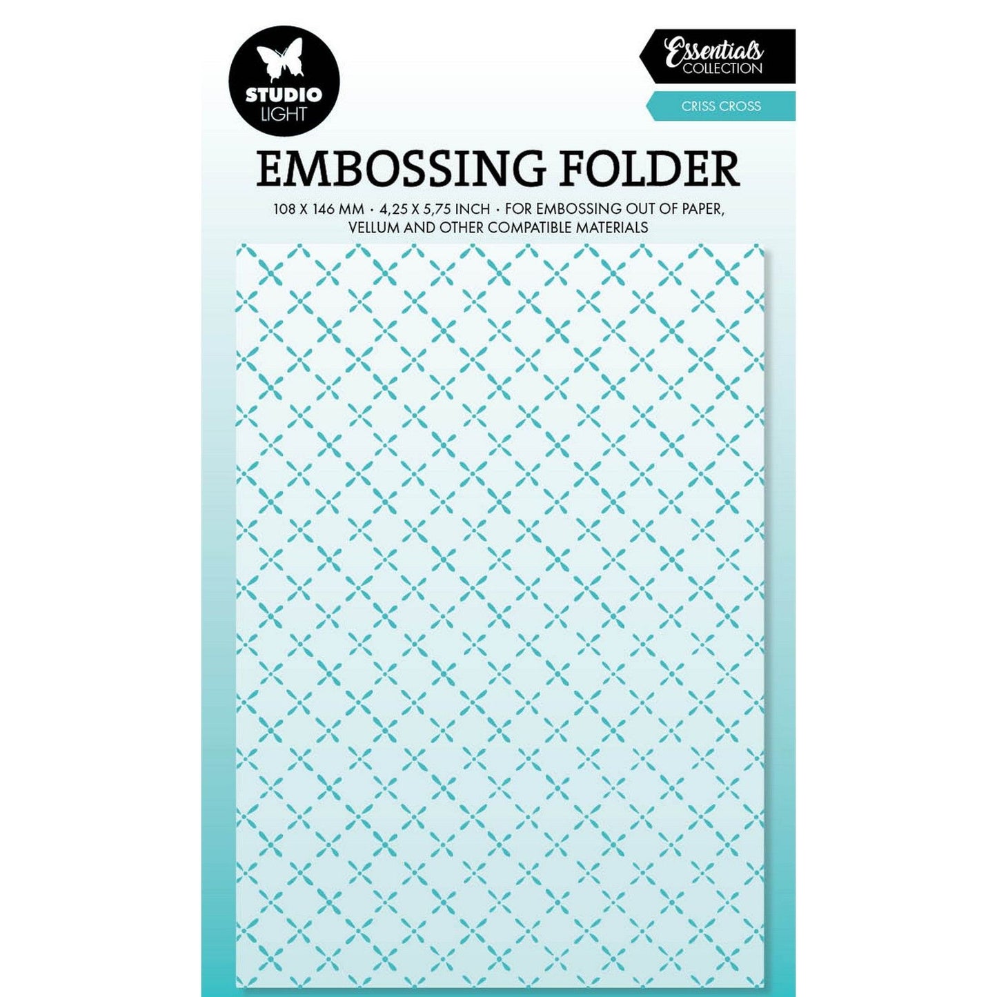 Studio light • essentials embossing folders criss cross