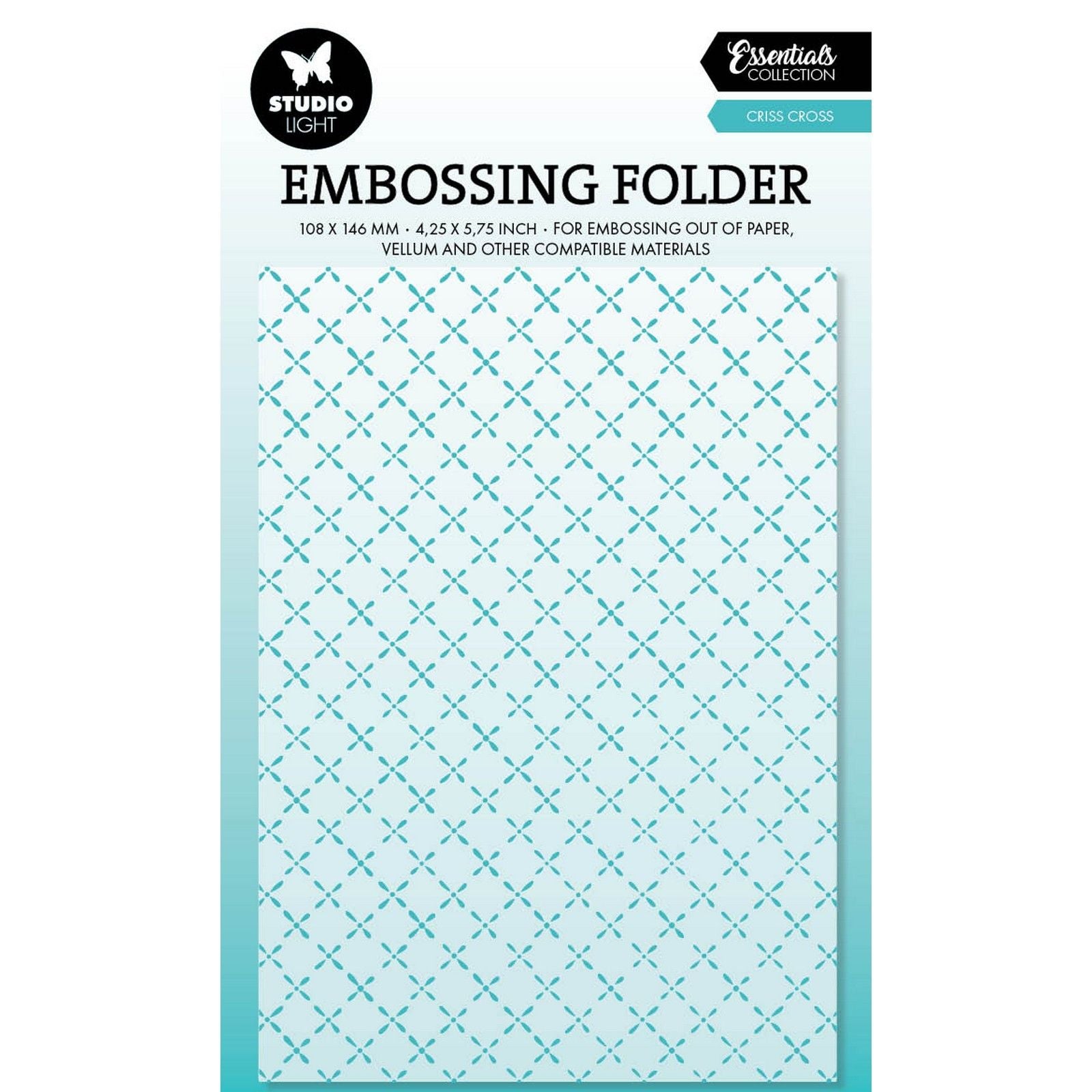 Studio light • essentials embossing folders criss cross