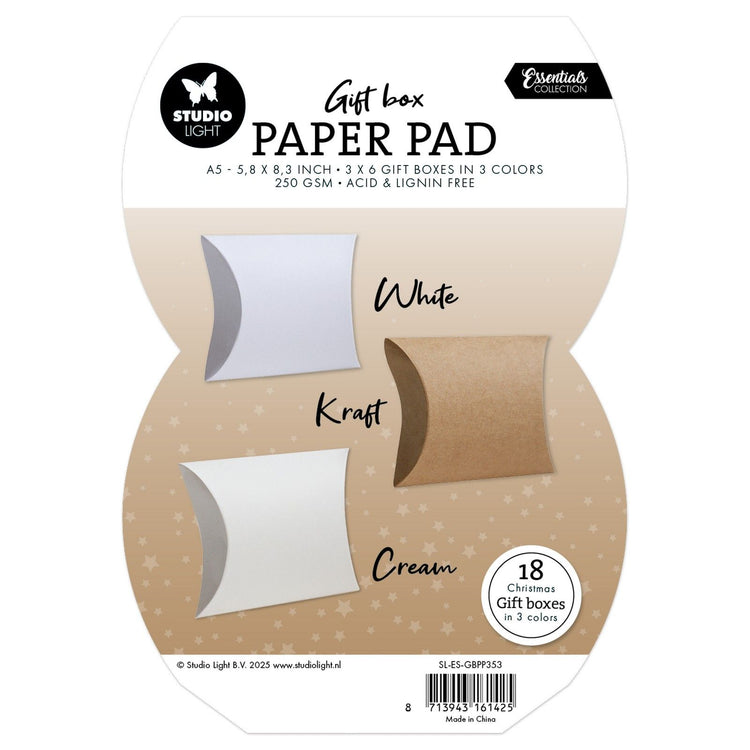 Studio light • essentials giftbox paper pad pillowbox