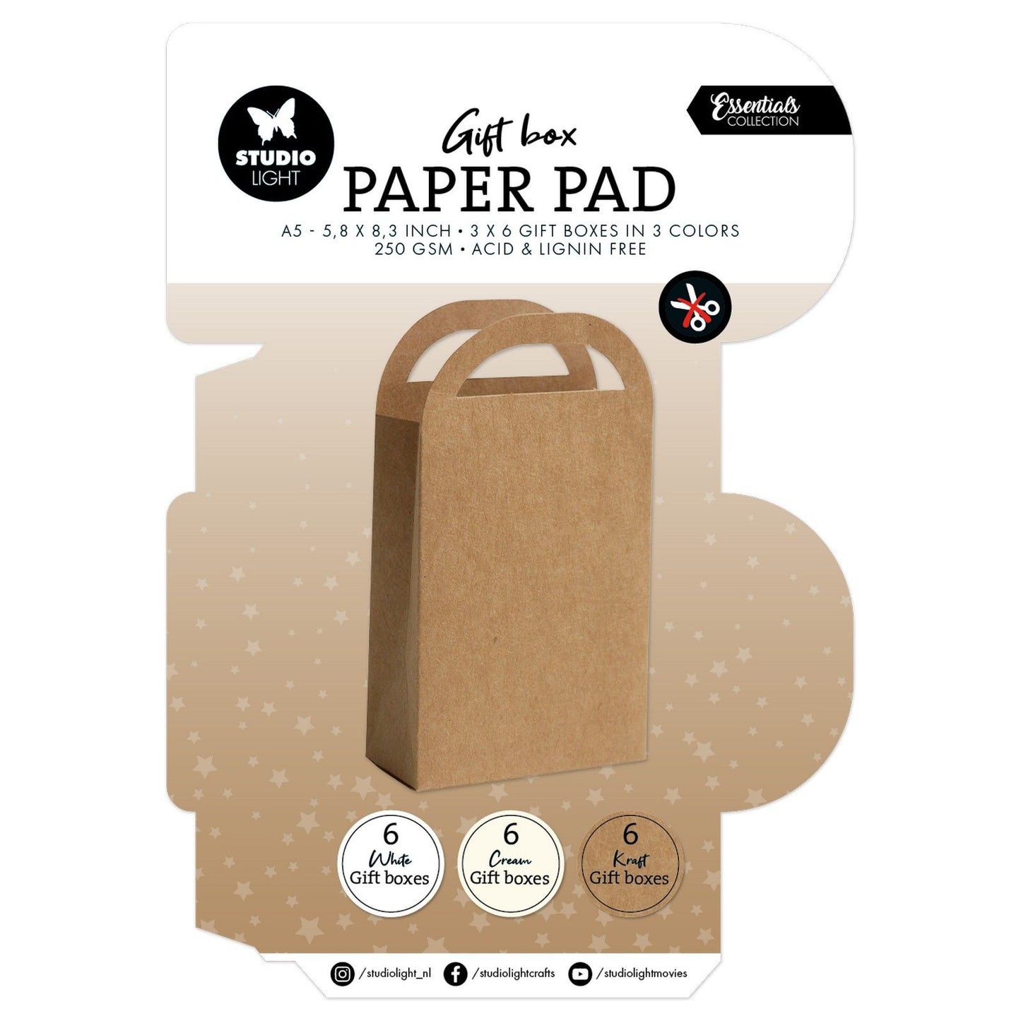 Studio light • essentials giftbox paper pad giftbag